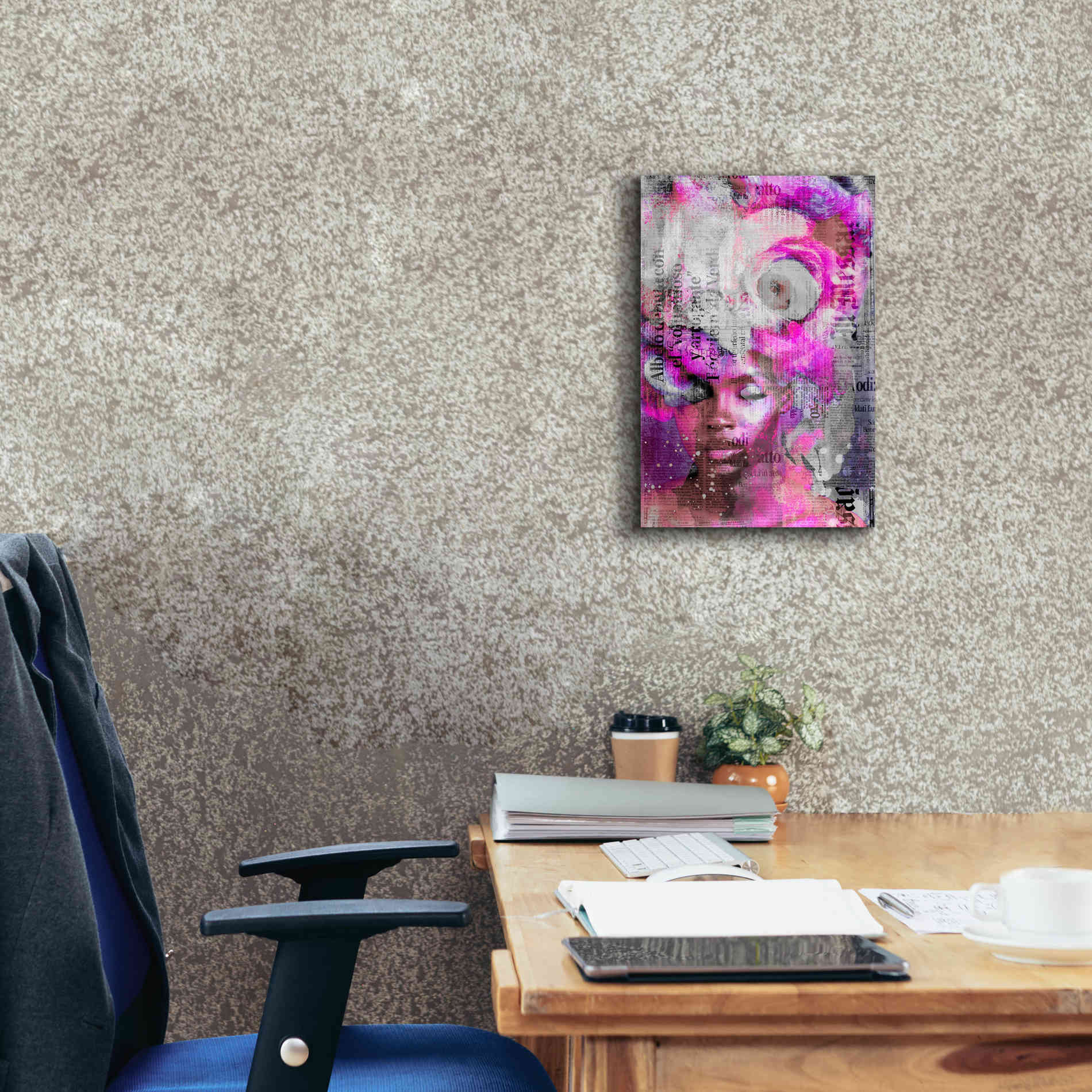 'New York City Girl Pink' by Andrea Haase, Giclee Canvas Wall Art,12 x 18