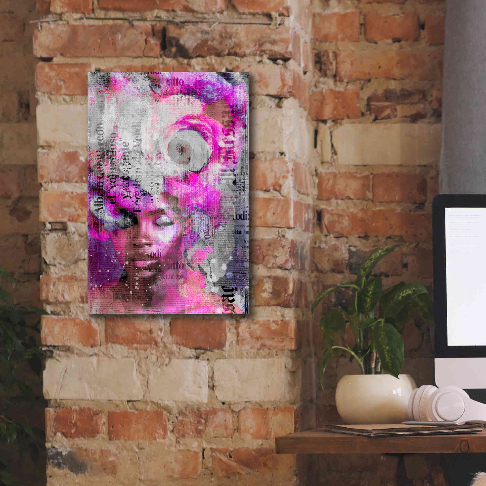 'New York City Girl Pink' by Andrea Haase, Giclee Canvas Wall Art,12 x 18