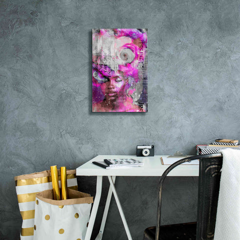 Image of 'New York City Girl Pink' by Andrea Haase, Giclee Canvas Wall Art,12 x 18