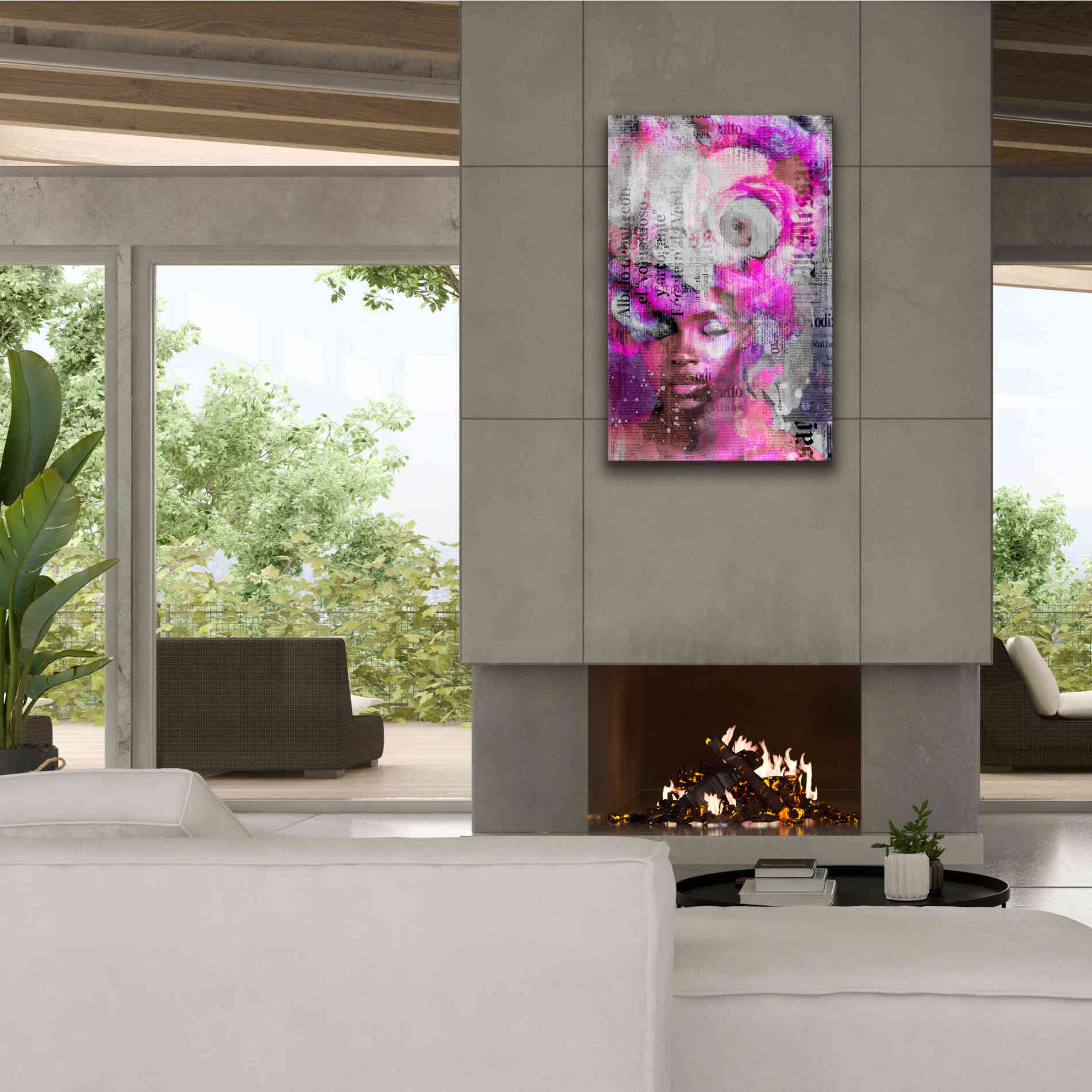 'New York City Girl Pink' by Andrea Haase, Giclee Canvas Wall Art,26 x 40