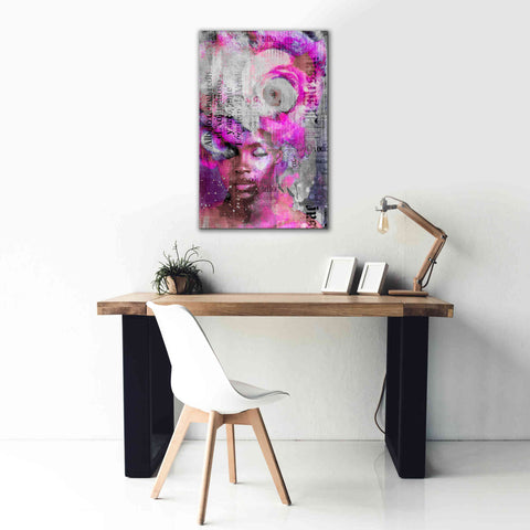 Image of 'New York City Girl Pink' by Andrea Haase, Giclee Canvas Wall Art,26 x 40