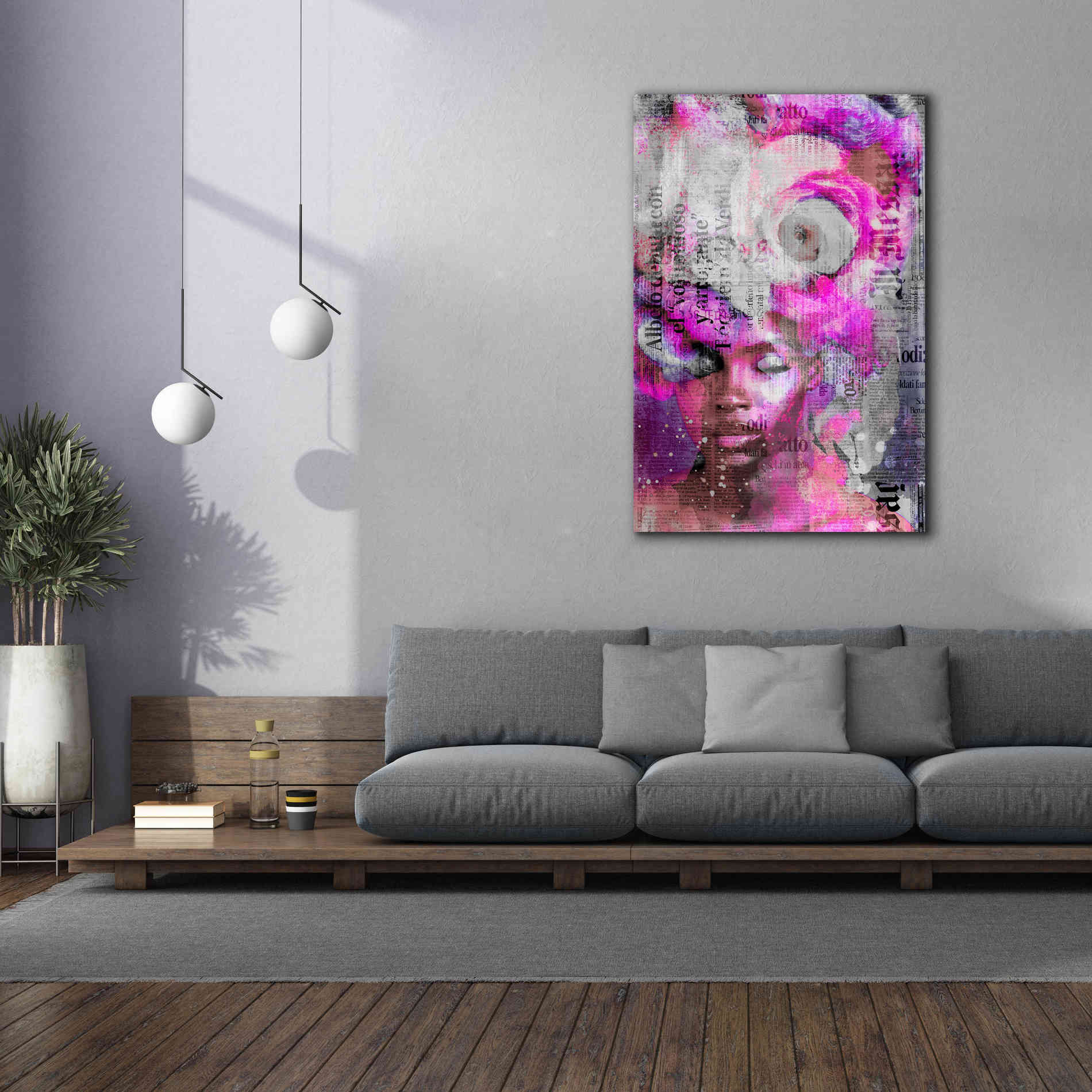 'New York City Girl Pink' by Andrea Haase, Giclee Canvas Wall Art,40 x 60