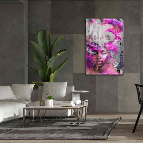 Image of 'New York City Girl Pink' by Andrea Haase, Giclee Canvas Wall Art,40 x 60