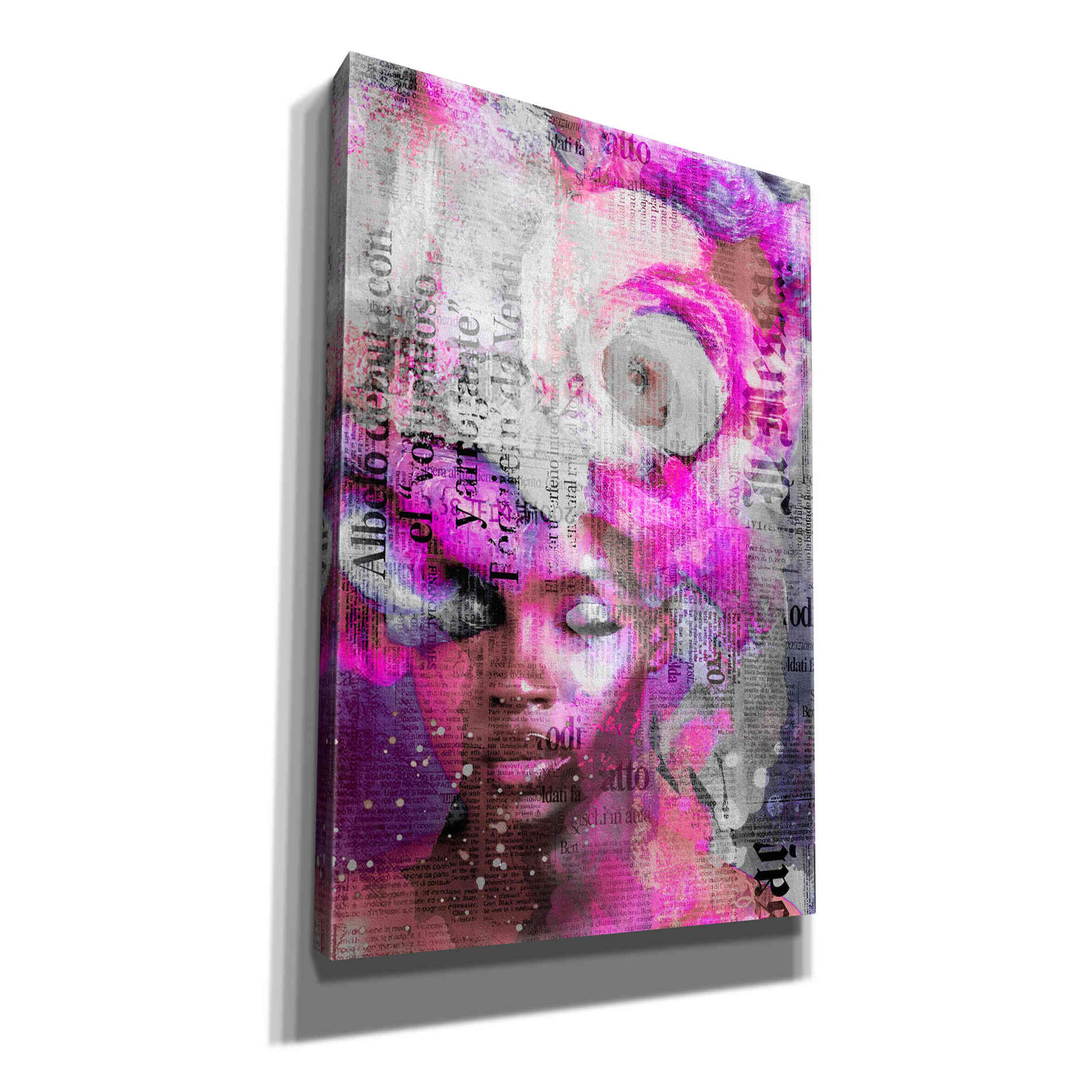 'New York City Girl Pink' by Andrea Haase, Giclee Canvas Wall Art