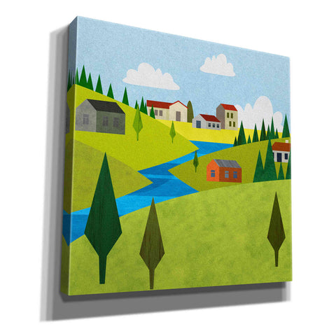 Image of 'River Valley Village II' by Andrea Haase, Giclee Canvas Wall Art