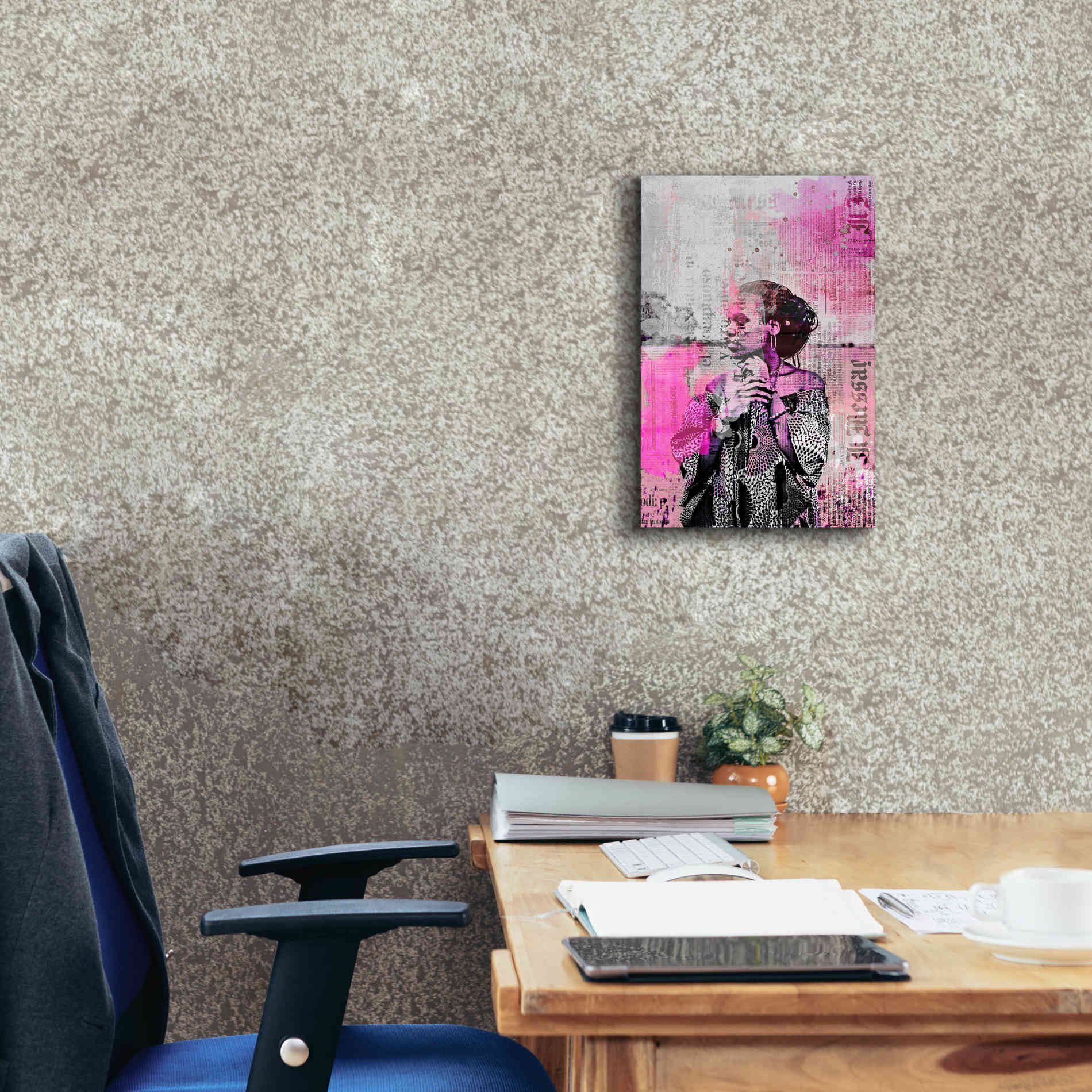 'Los Angeles City Girl Pink' by Andrea Haase, Giclee Canvas Wall Art,12 x 18