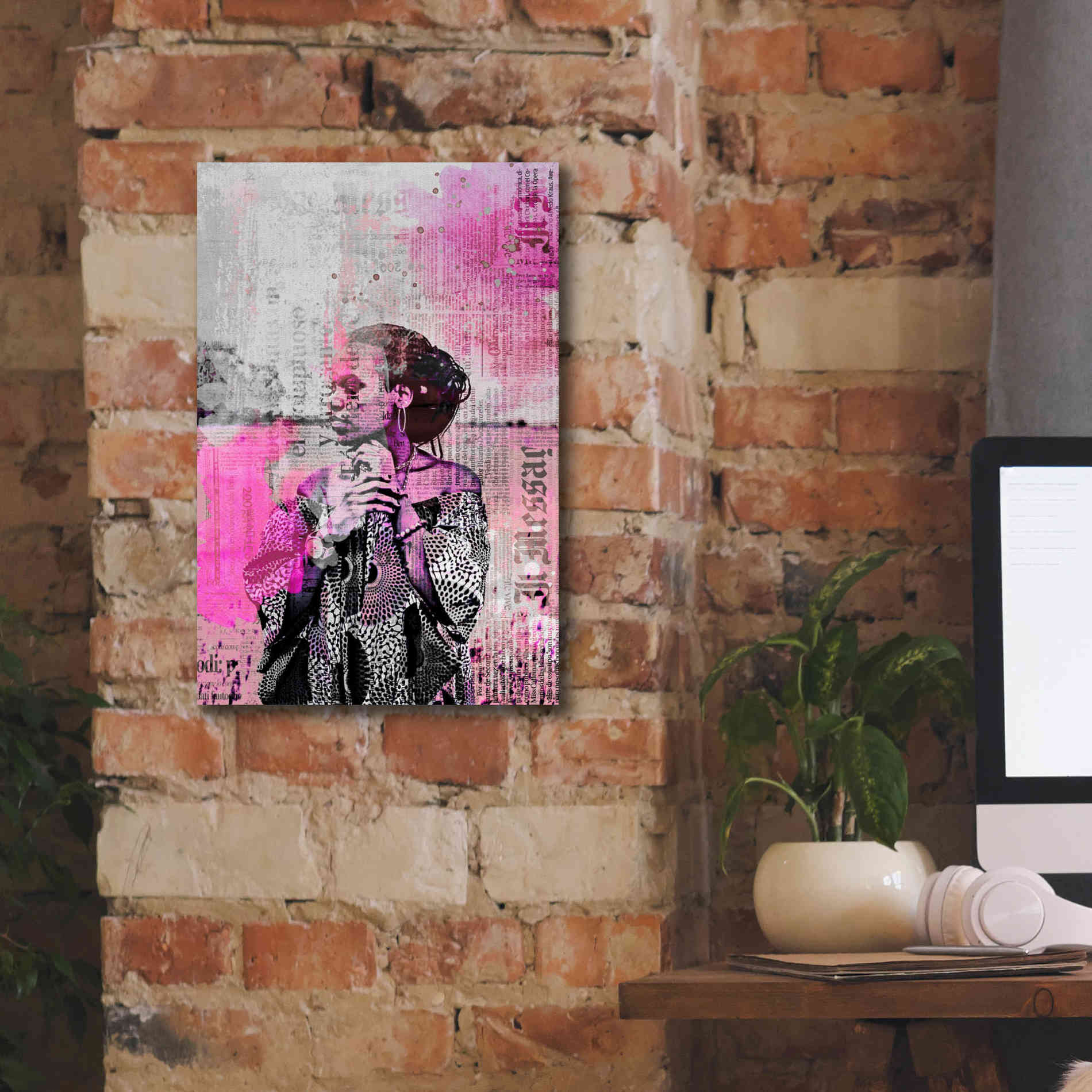 'Los Angeles City Girl Pink' by Andrea Haase, Giclee Canvas Wall Art,12 x 18