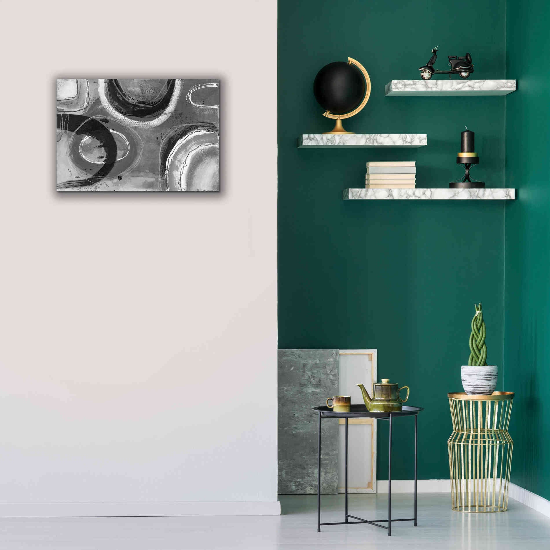 'Inner Circle' by Andrea Haase, Giclee Canvas Wall Art,26 x 18