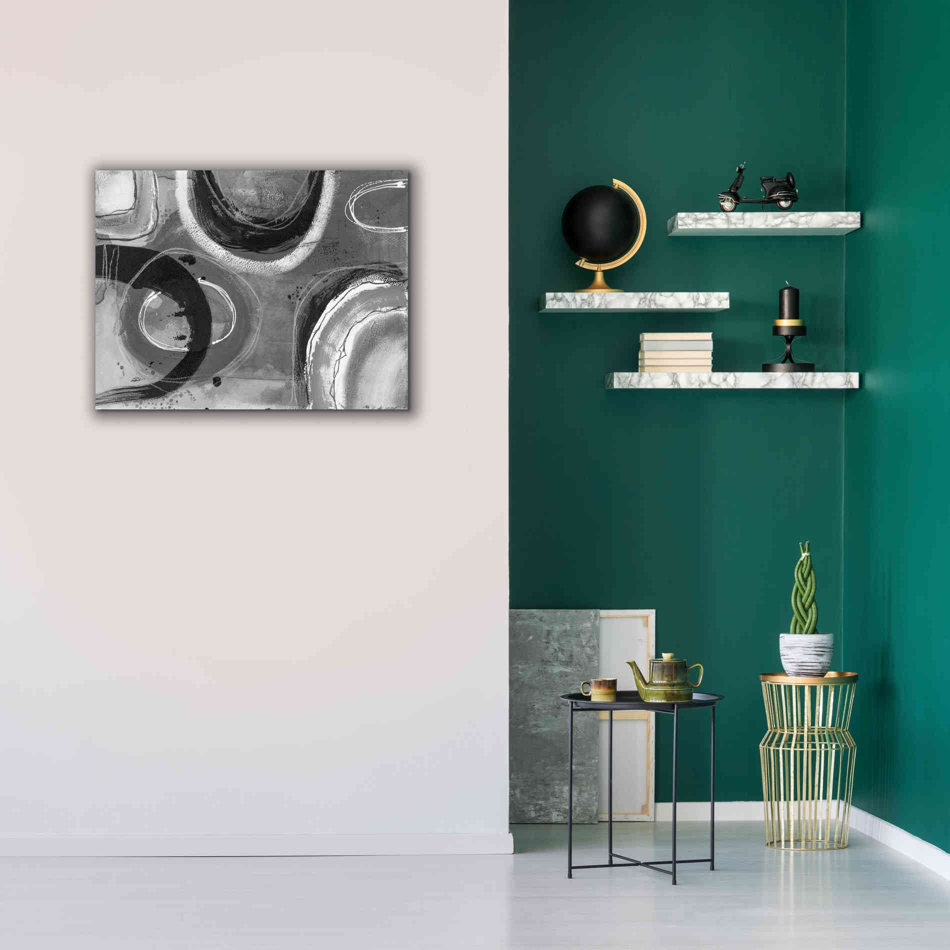 'Inner Circle' by Andrea Haase, Giclee Canvas Wall Art,34 x 26