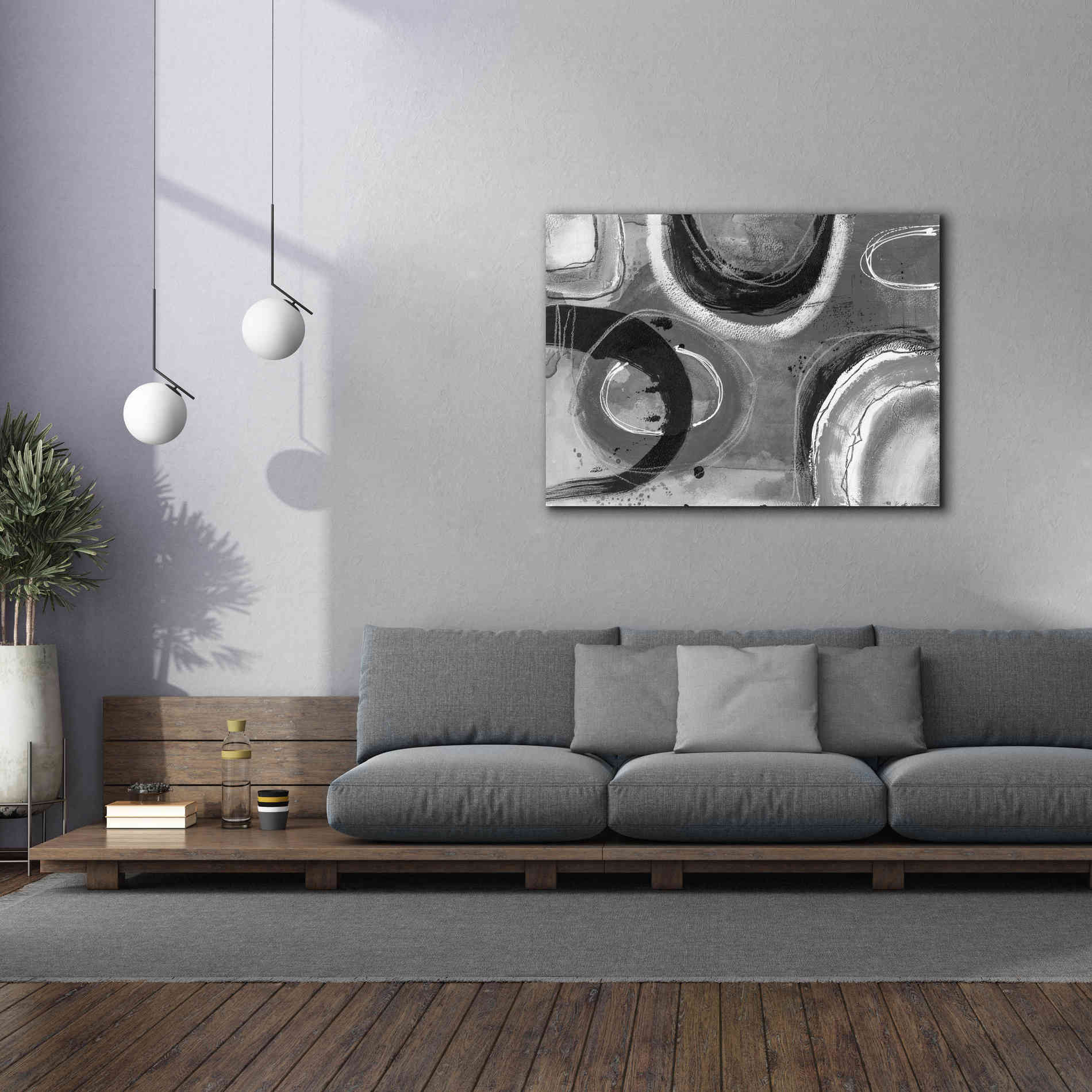 'Inner Circle' by Andrea Haase, Giclee Canvas Wall Art,54 x 40