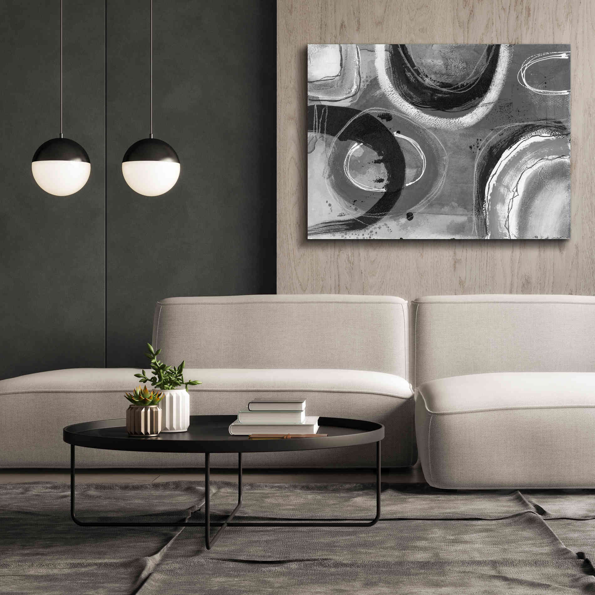 'Inner Circle' by Andrea Haase, Giclee Canvas Wall Art,54 x 40