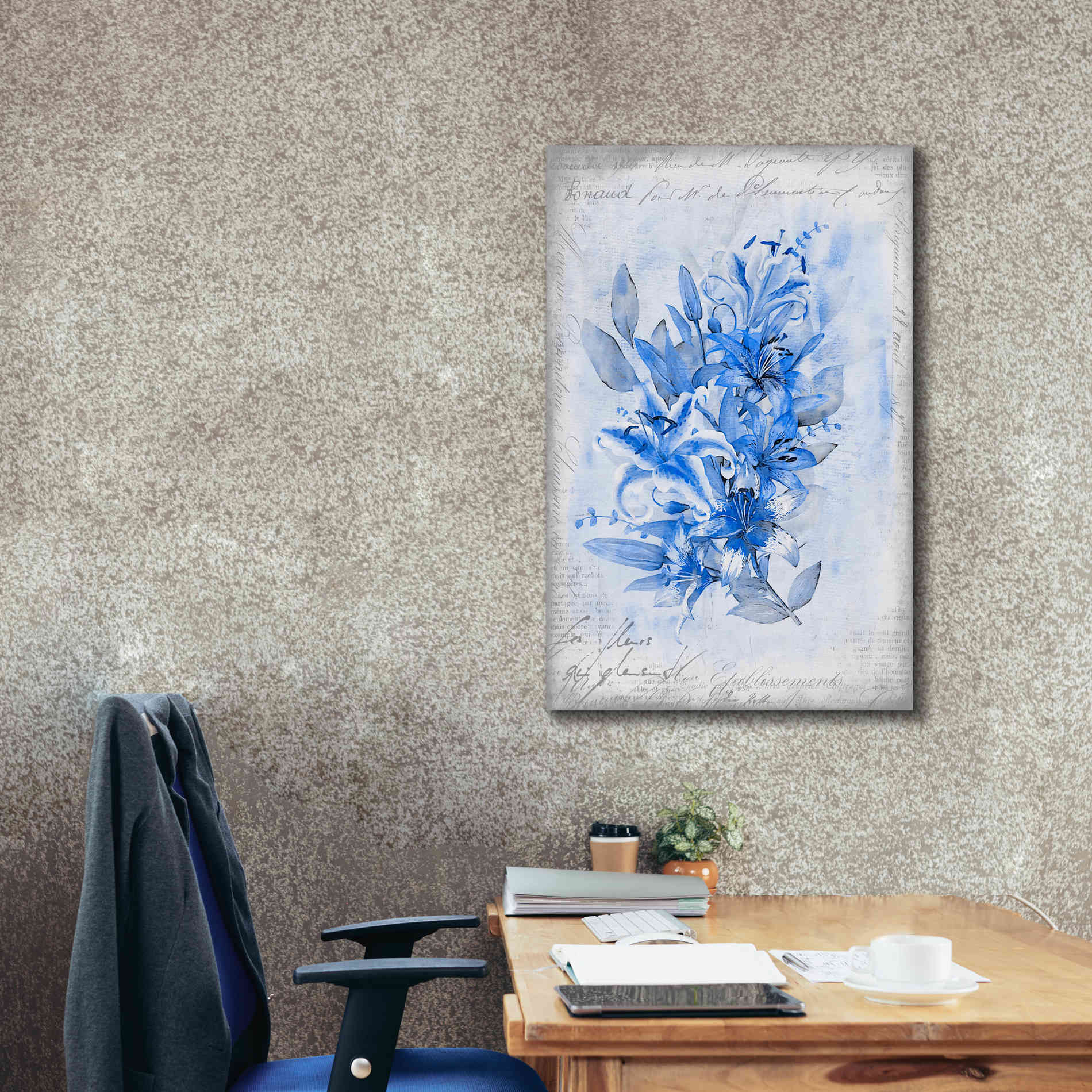 'Blue Summer Dream' by Andrea Haase, Giclee Canvas Wall Art,26 x 40