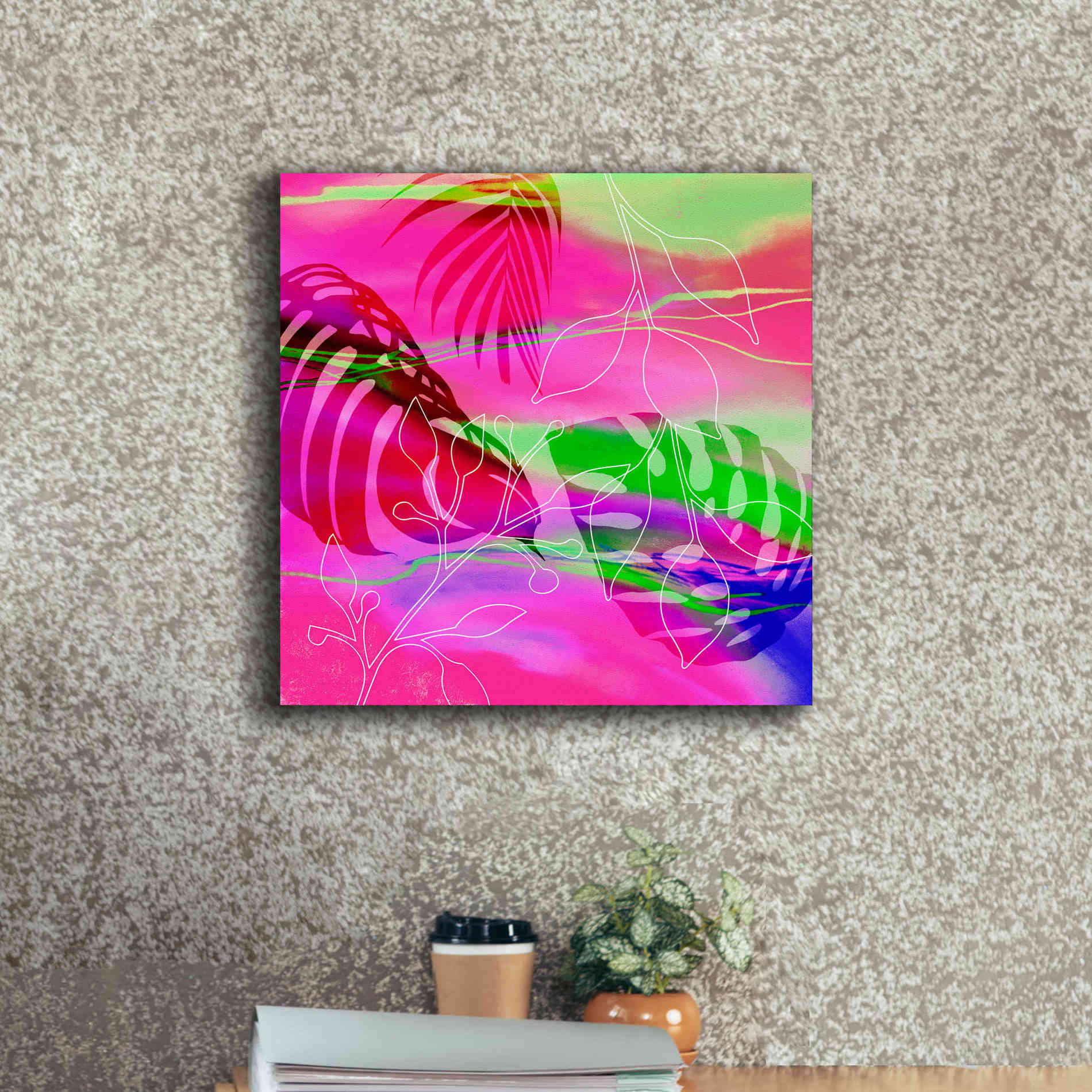 'Tropical Vibe' by Andrea Haase, Giclee Canvas Wall Art,18 x 18