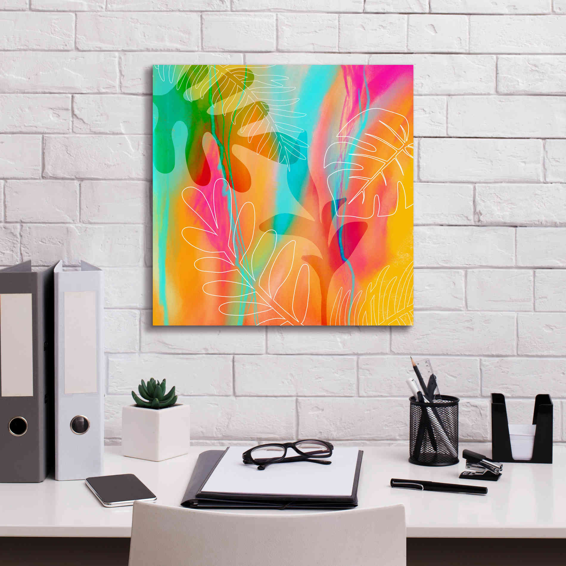 'Tropical Journey' by Andrea Haase, Giclee Canvas Wall Art,18 x 18