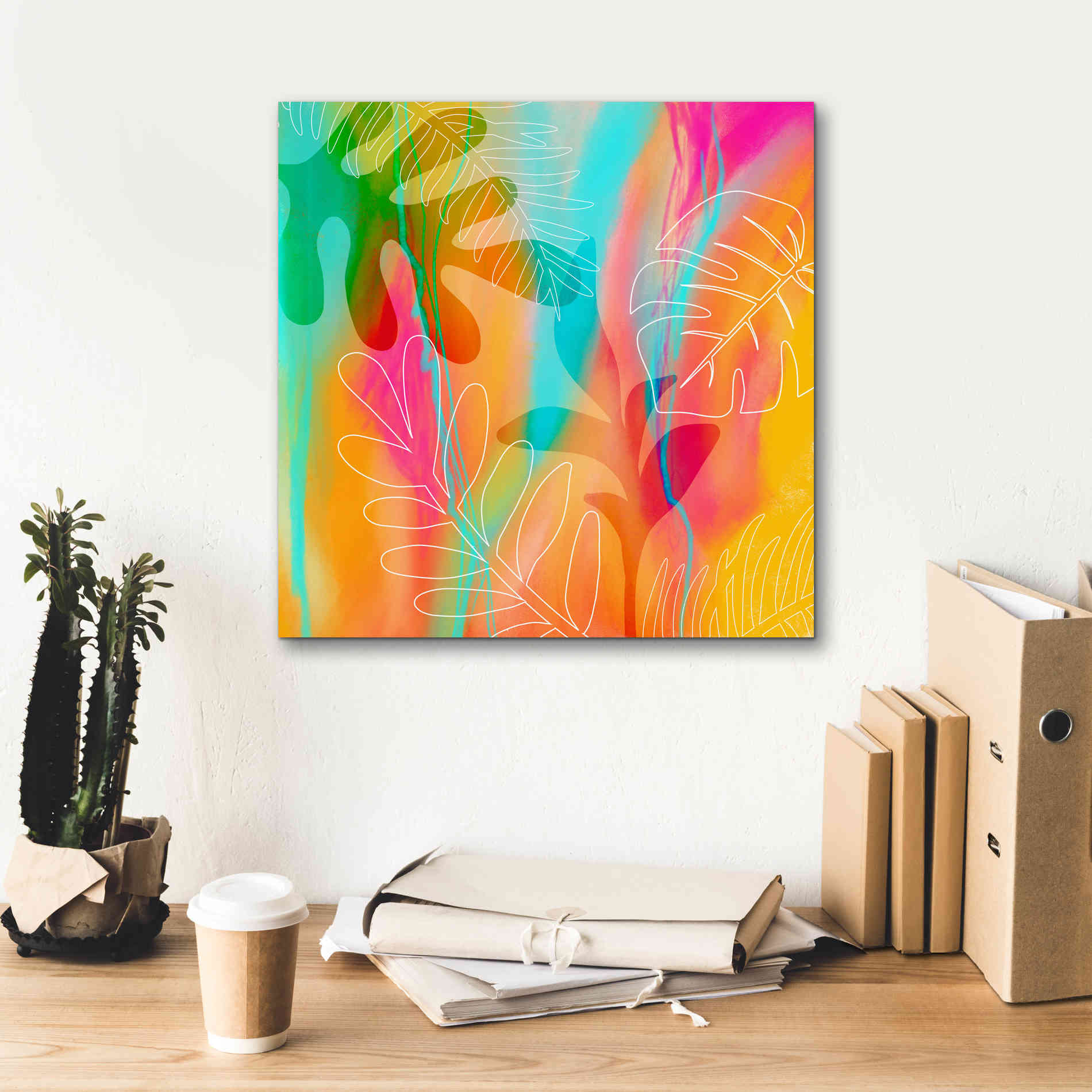'Tropical Journey' by Andrea Haase, Giclee Canvas Wall Art,18 x 18