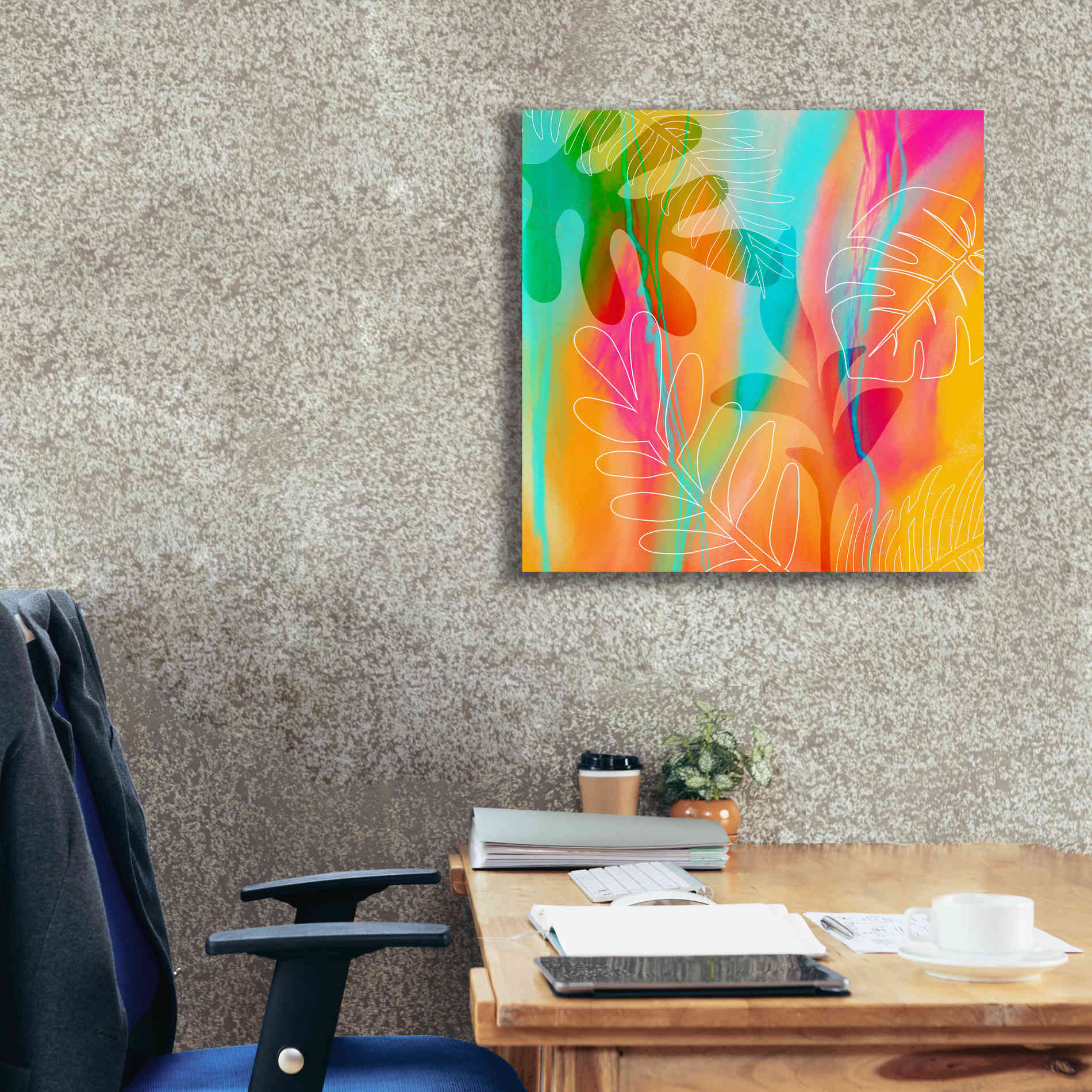 'Tropical Journey' by Andrea Haase, Giclee Canvas Wall Art,26 x 26