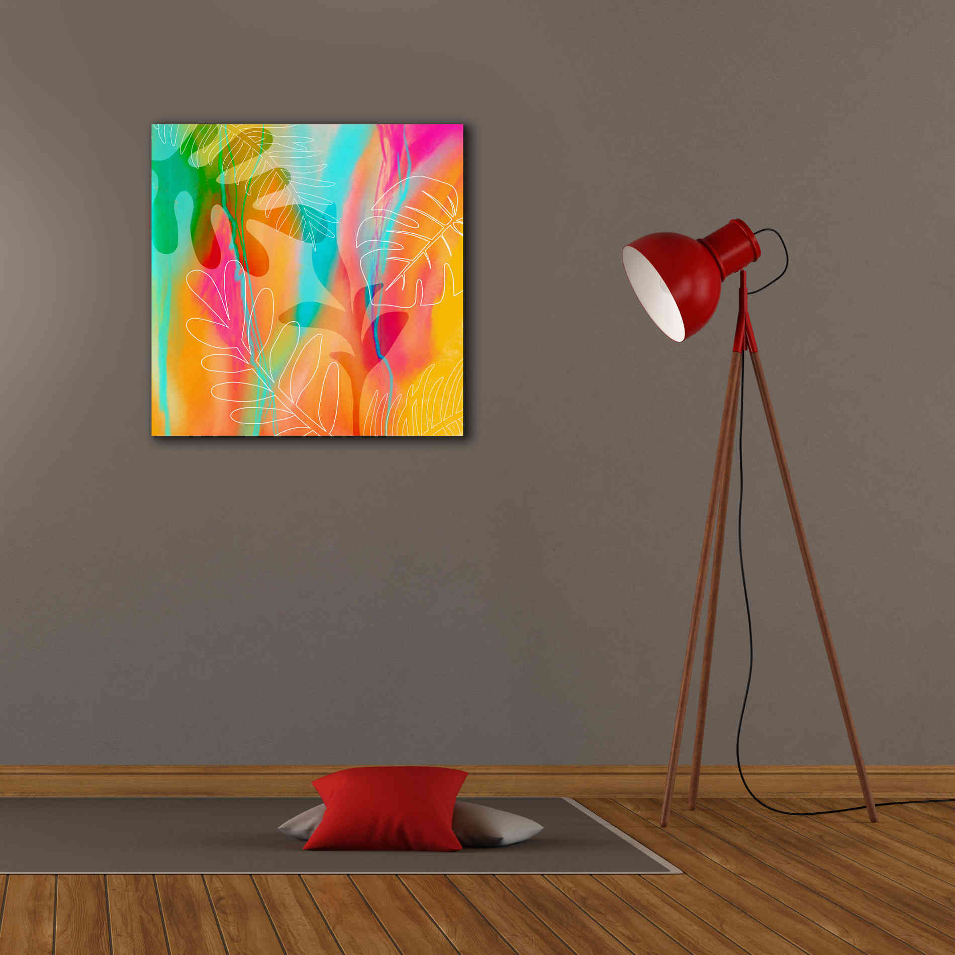 'Tropical Journey' by Andrea Haase, Giclee Canvas Wall Art,26 x 26