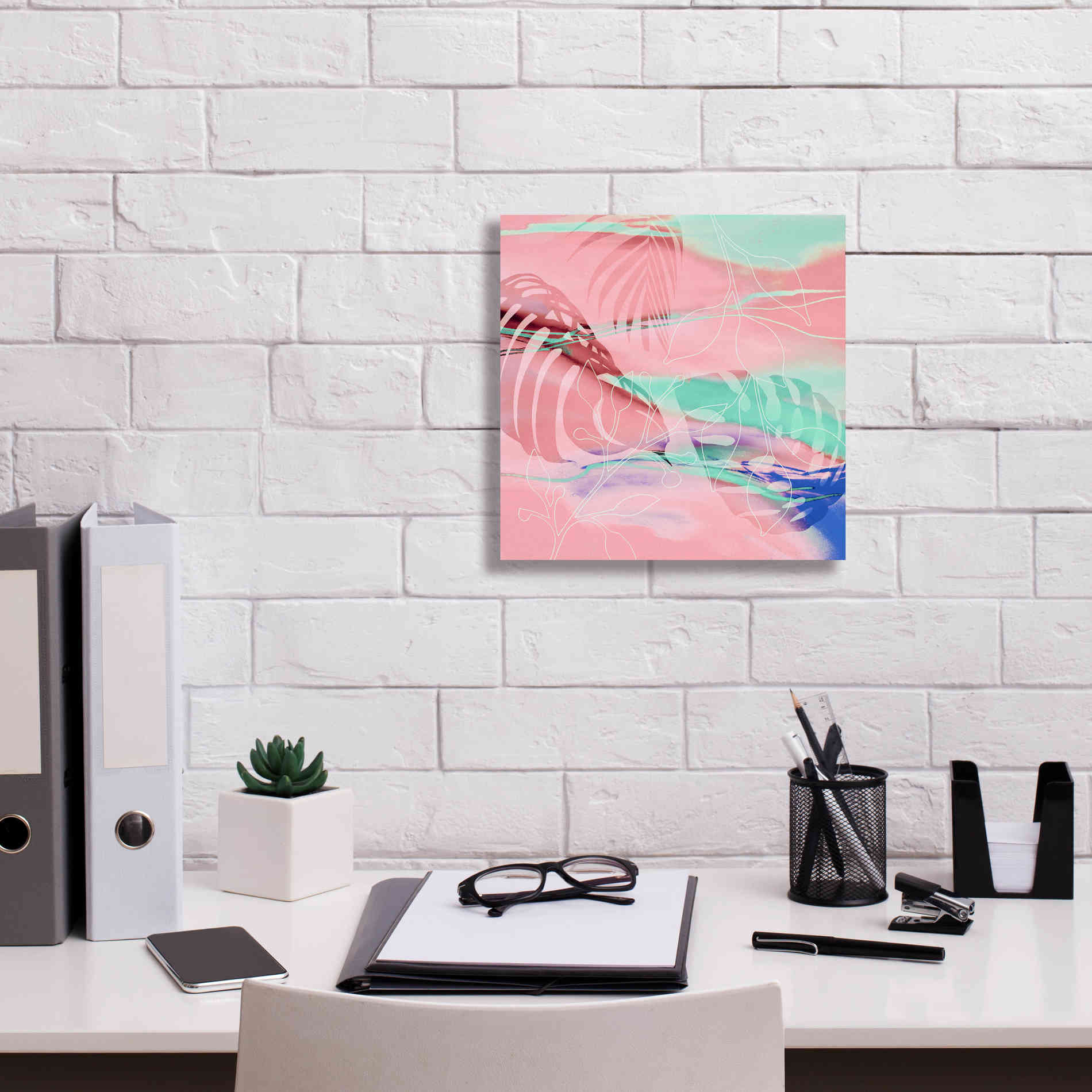 'Tropical Romance' by Andrea Haase, Giclee Canvas Wall Art,12 x 12