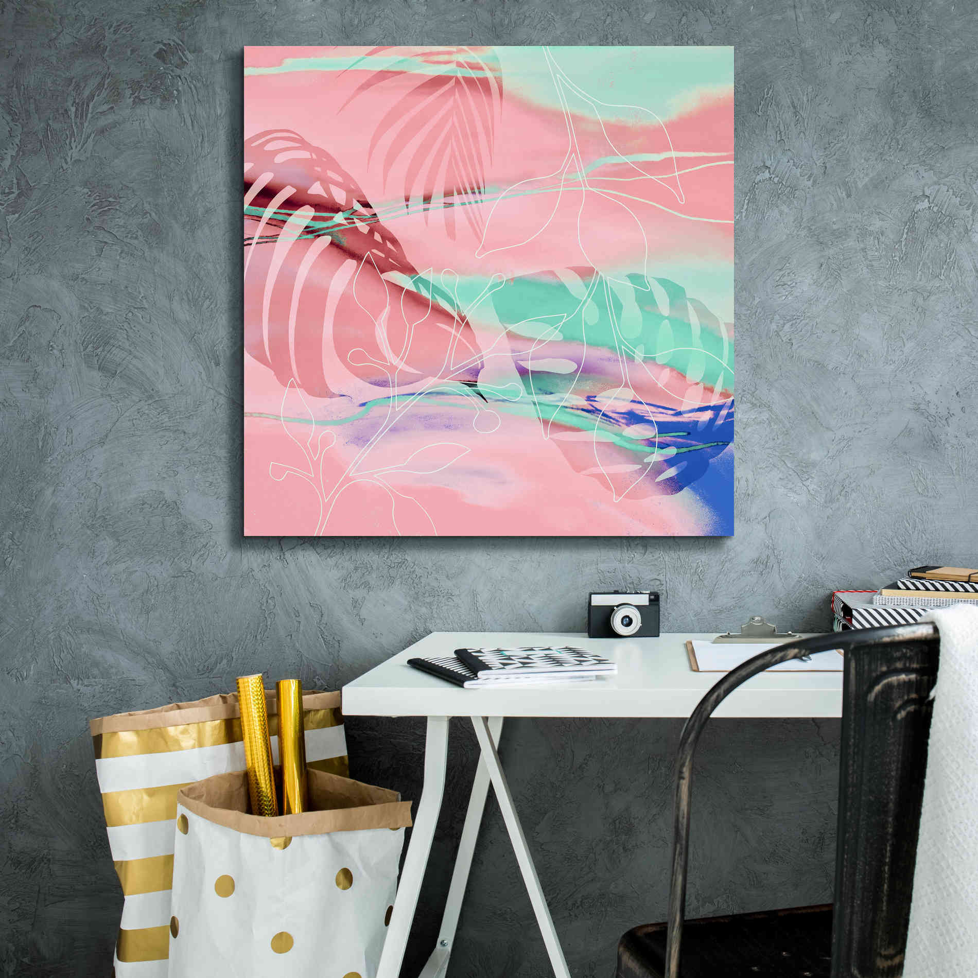 'Tropical Romance' by Andrea Haase, Giclee Canvas Wall Art,26 x 26