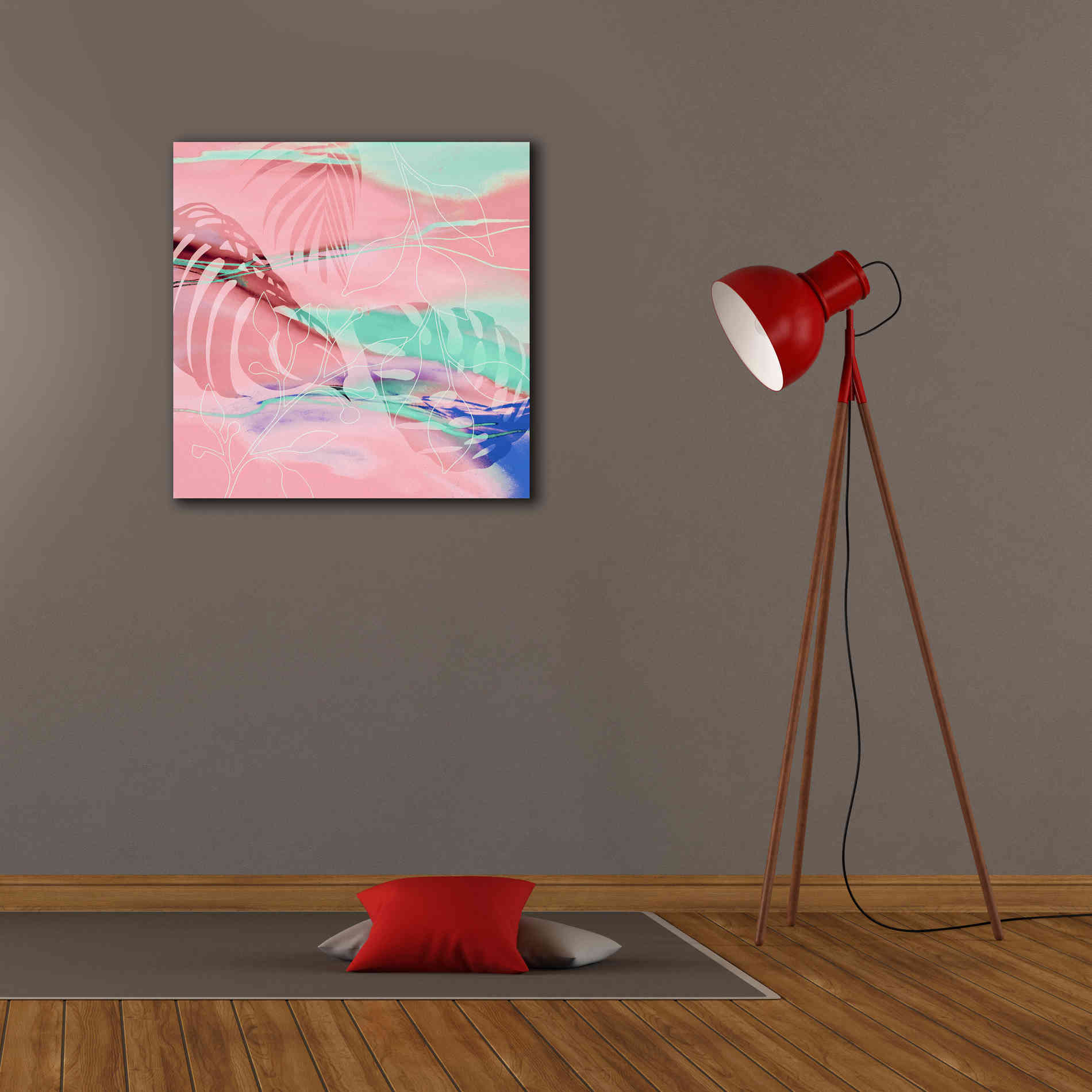 'Tropical Romance' by Andrea Haase, Giclee Canvas Wall Art,26 x 26