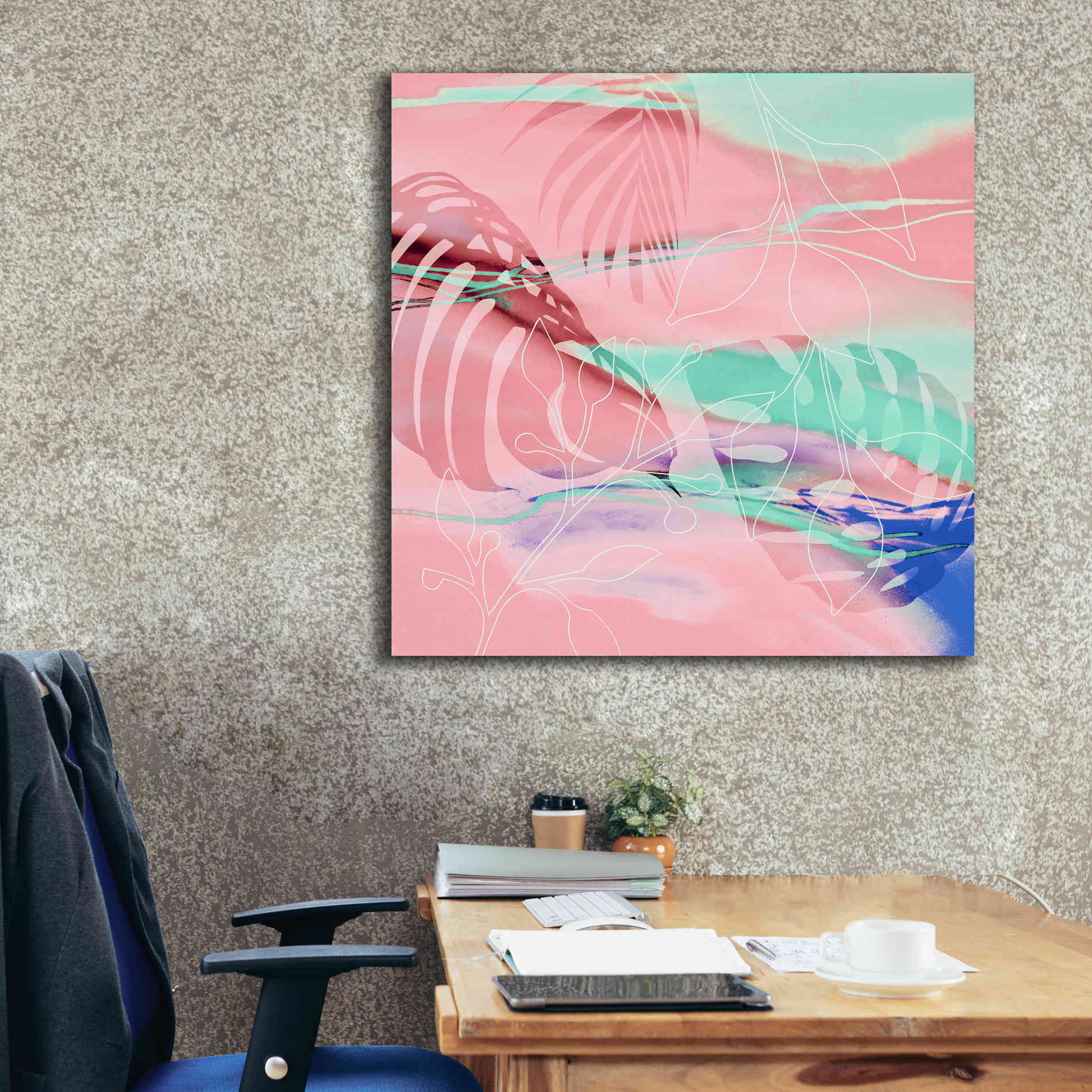 'Tropical Romance' by Andrea Haase, Giclee Canvas Wall Art,37 x 37