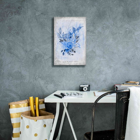 Image of 'Blue Flower Dream' by Andrea Haase, Giclee Canvas Wall Art,12 x 18