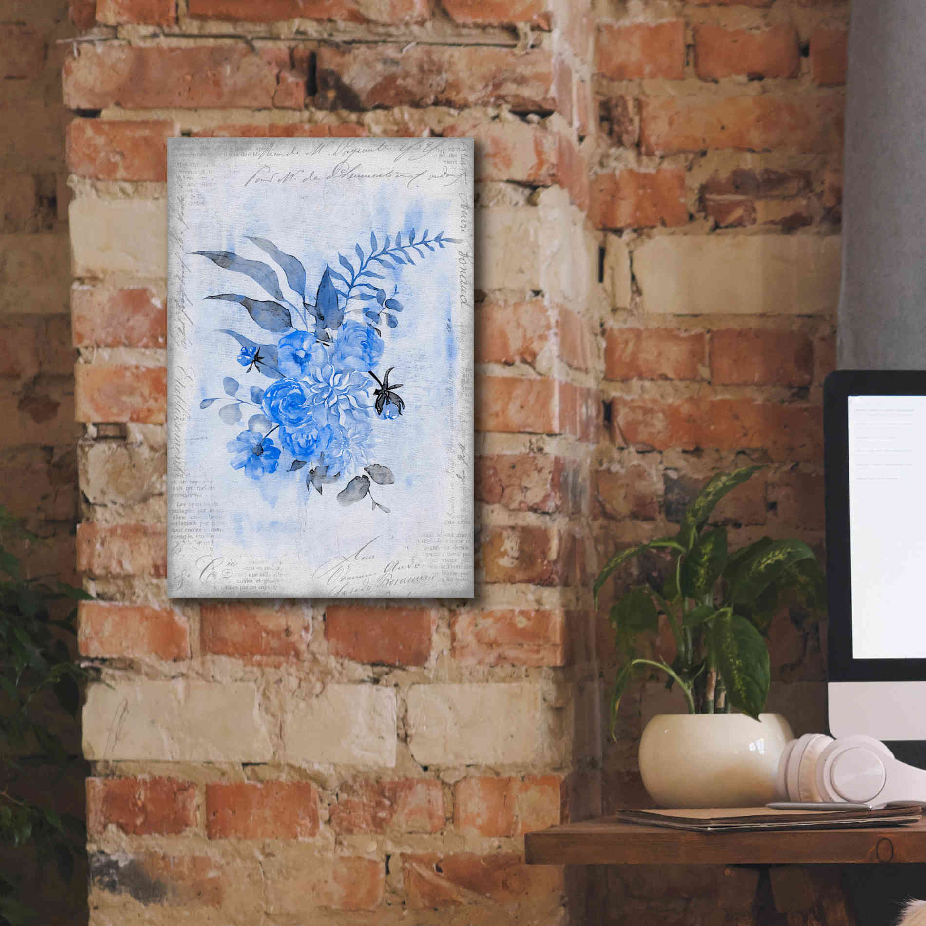 'Blue Spring' by Andrea Haase, Giclee Canvas Wall Art,12 x 18