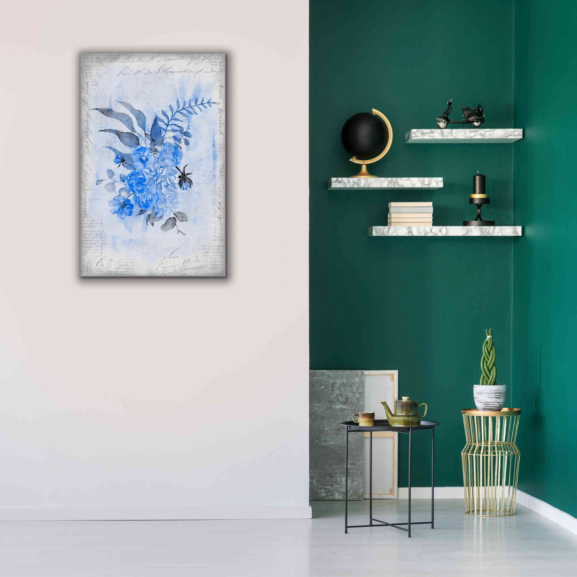 'Blue Spring' by Andrea Haase, Giclee Canvas Wall Art,26 x 40