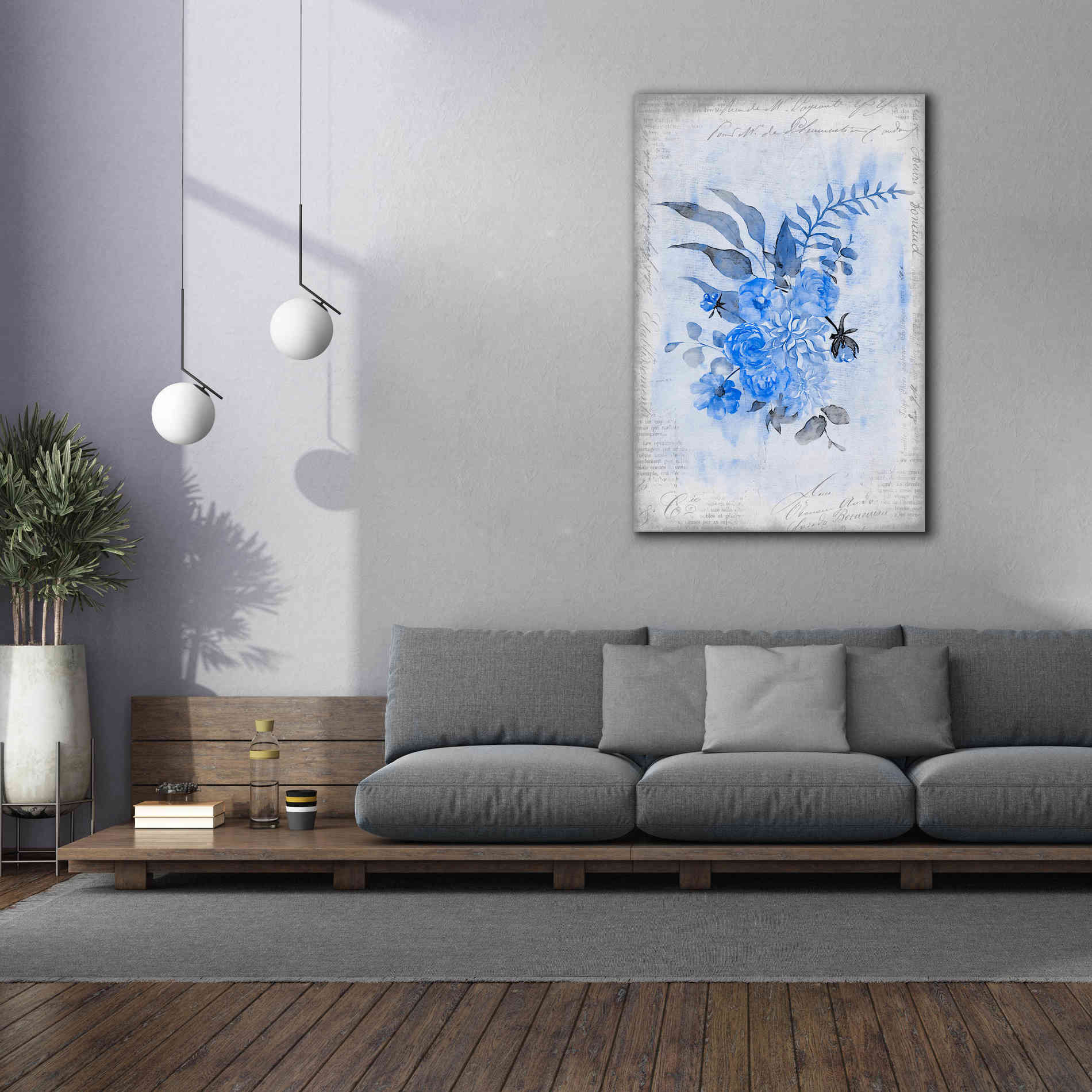 'Blue Spring' by Andrea Haase, Giclee Canvas Wall Art,40 x 60