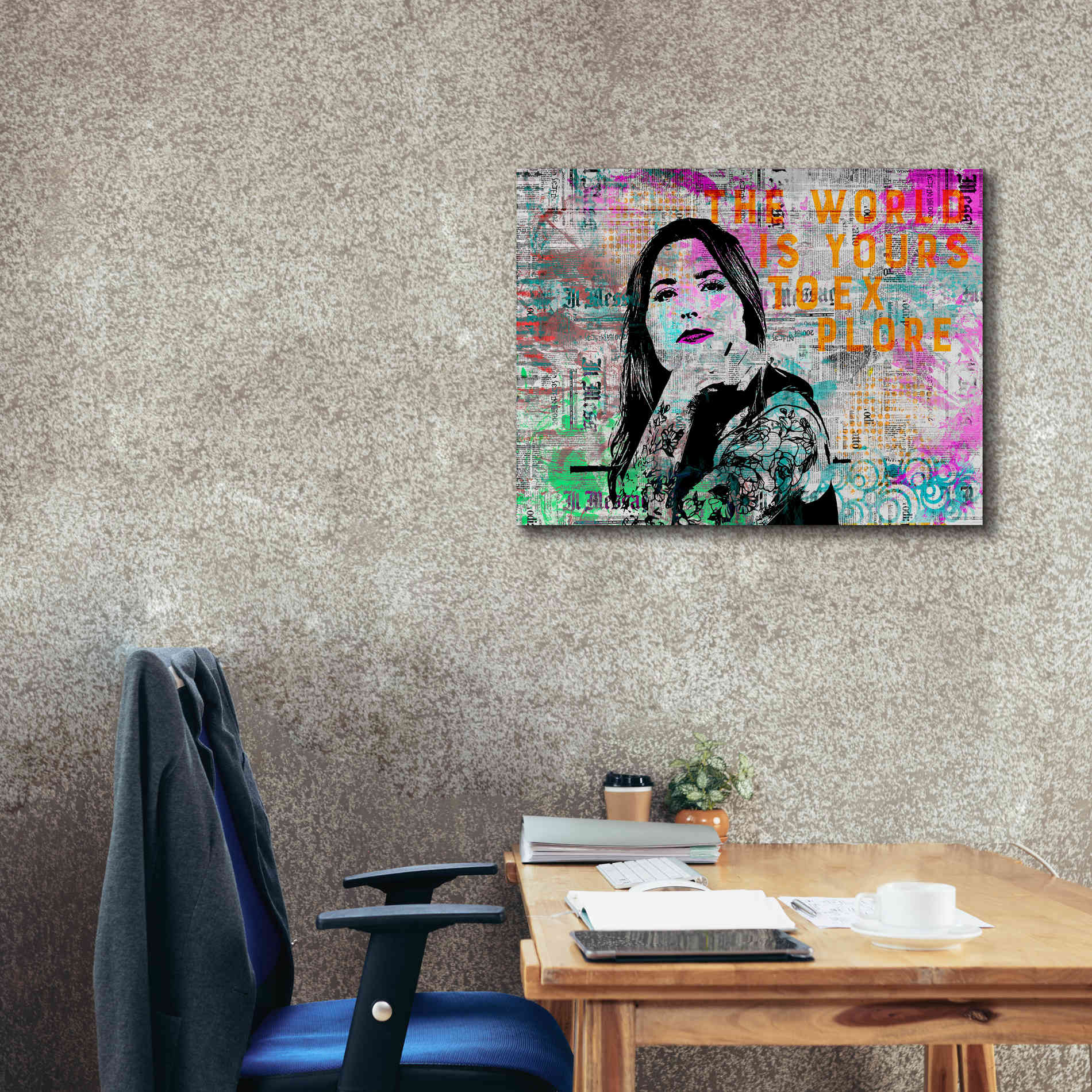 'Urban Living' by Andrea Haase, Giclee Canvas Wall Art,34 x 26