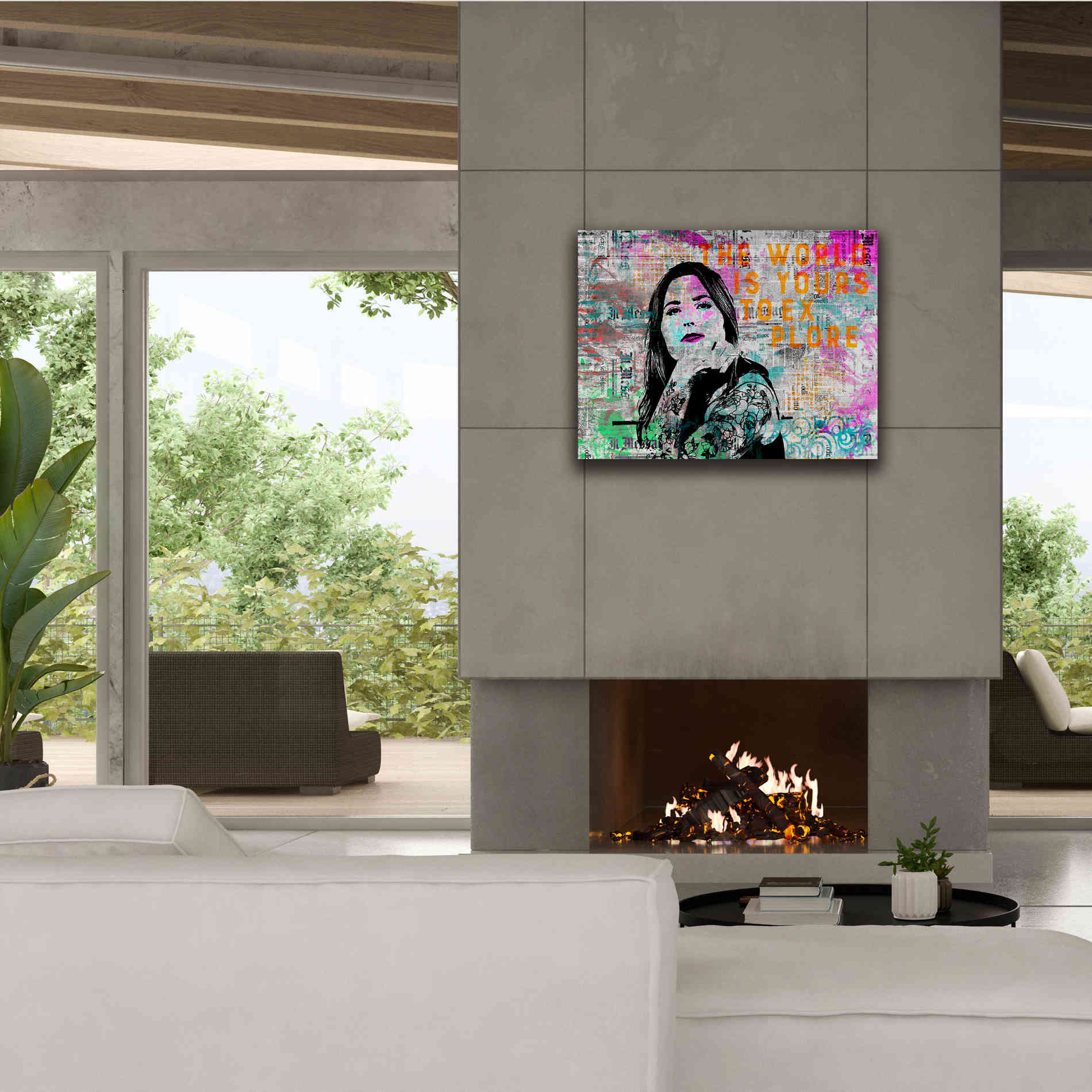 'Urban Living' by Andrea Haase, Giclee Canvas Wall Art,34 x 26