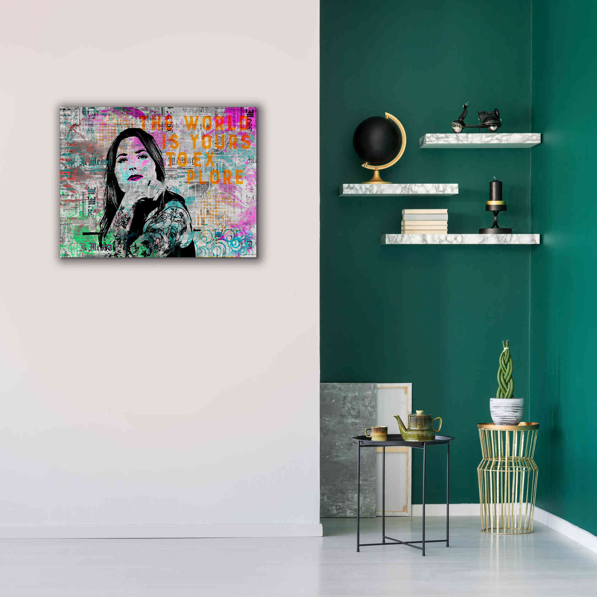 'Urban Living' by Andrea Haase, Giclee Canvas Wall Art,34 x 26