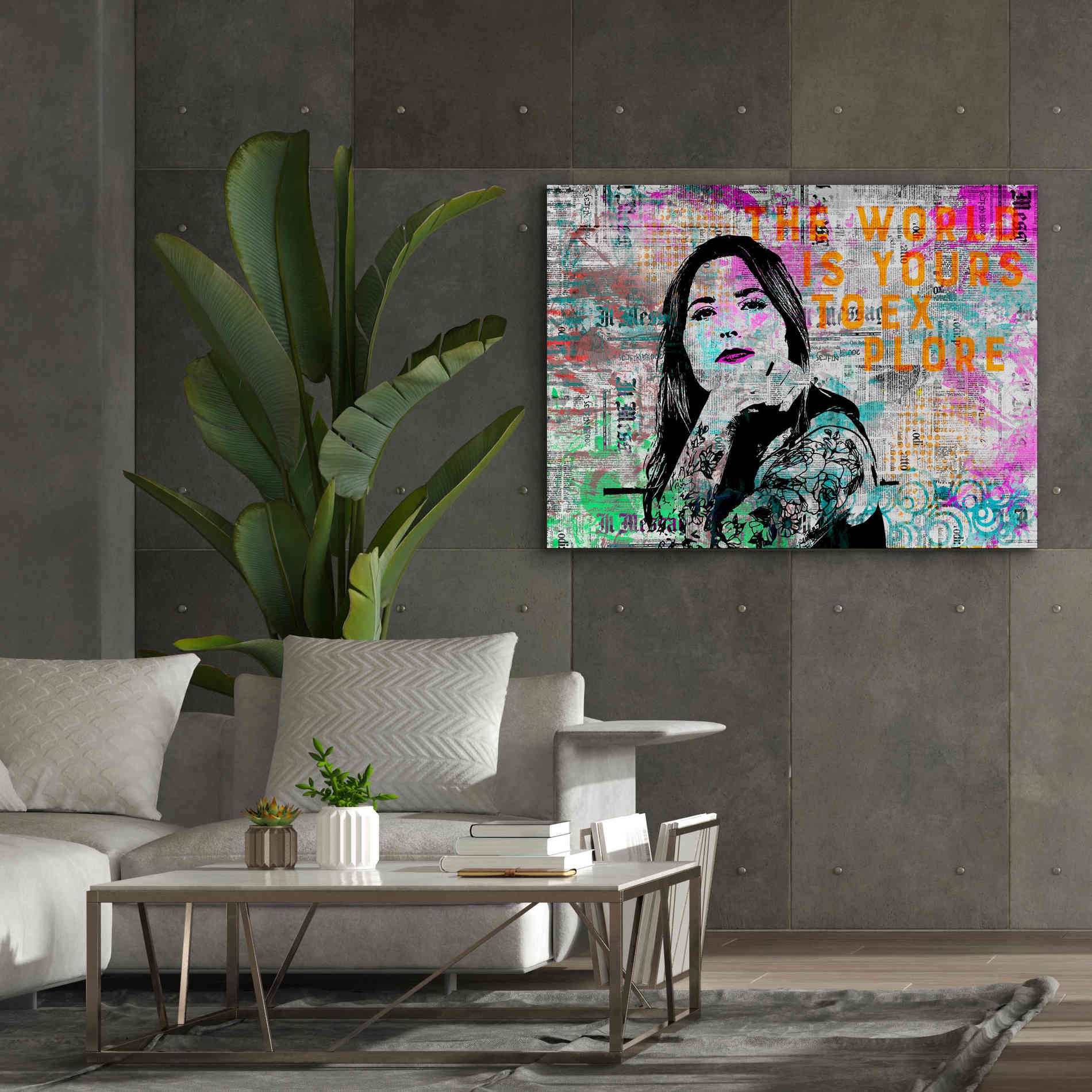 'Urban Living' by Andrea Haase, Giclee Canvas Wall Art,54 x 40