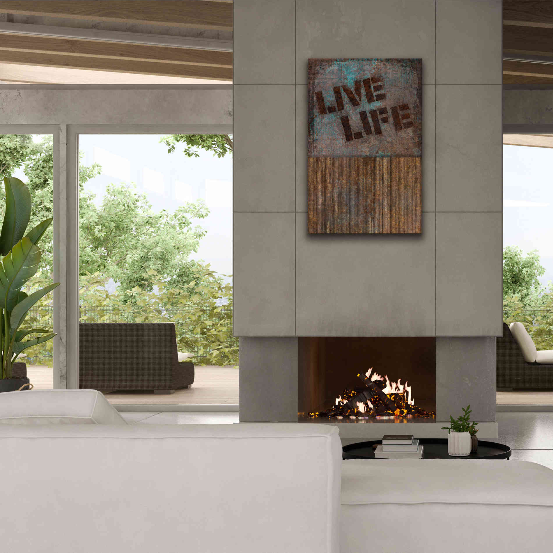 'Live Life' by Andrea Haase, Giclee Canvas Wall Art,26 x 40