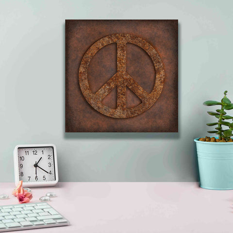Image of 'Rusted Peace ' by Andrea Haase, Giclee Canvas Wall Art,12 x 12