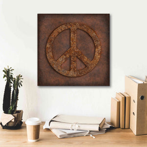 'Rusted Peace ' by Andrea Haase, Giclee Canvas Wall Art,18 x 18
