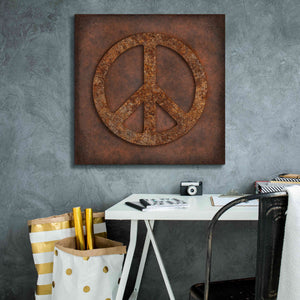 'Rusted Peace ' by Andrea Haase, Giclee Canvas Wall Art,26 x 26
