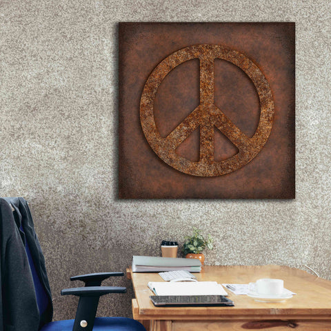 Image of 'Rusted Peace ' by Andrea Haase, Giclee Canvas Wall Art,37 x 37
