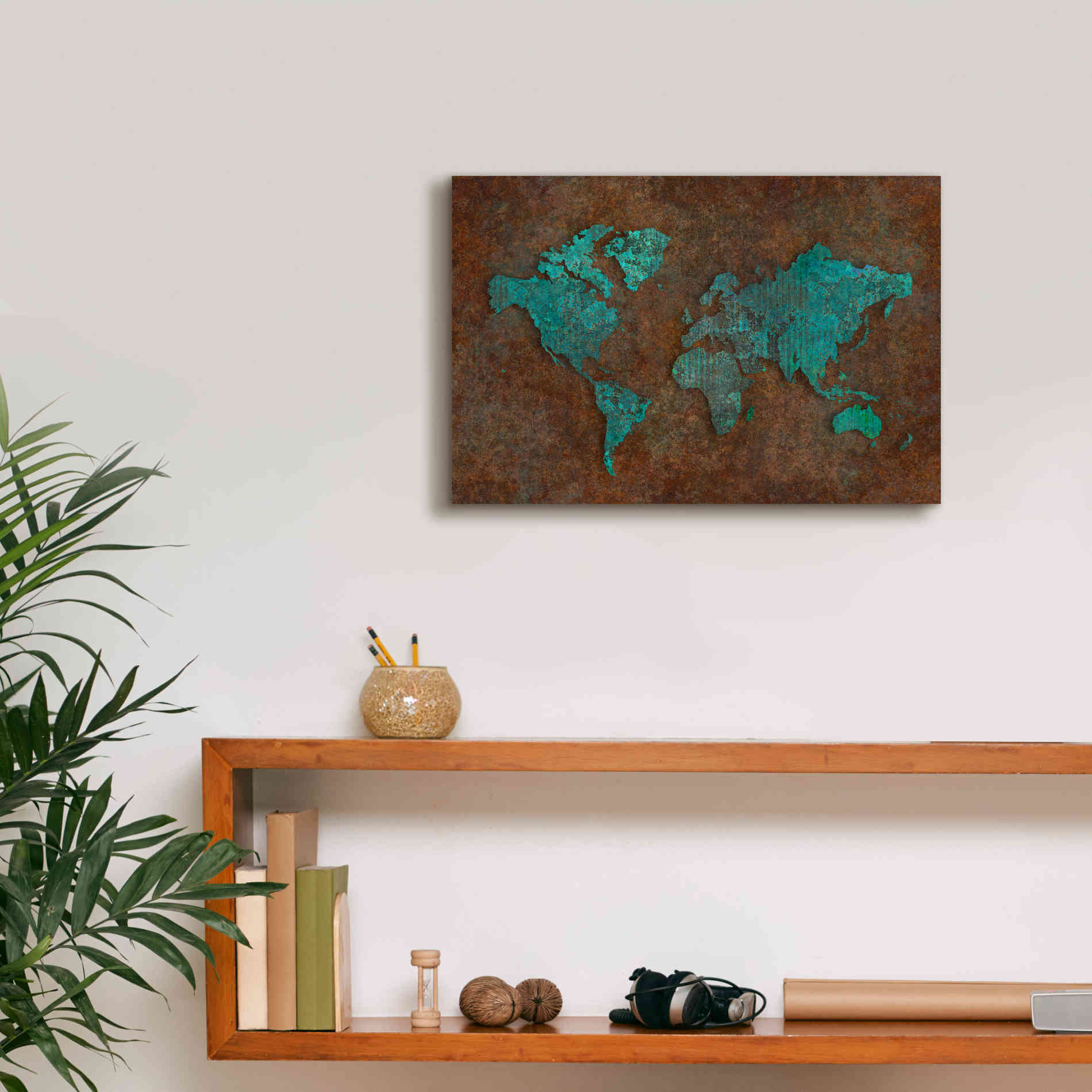 'Rusted World' by Andrea Haase, Giclee Canvas Wall Art,18 x 12