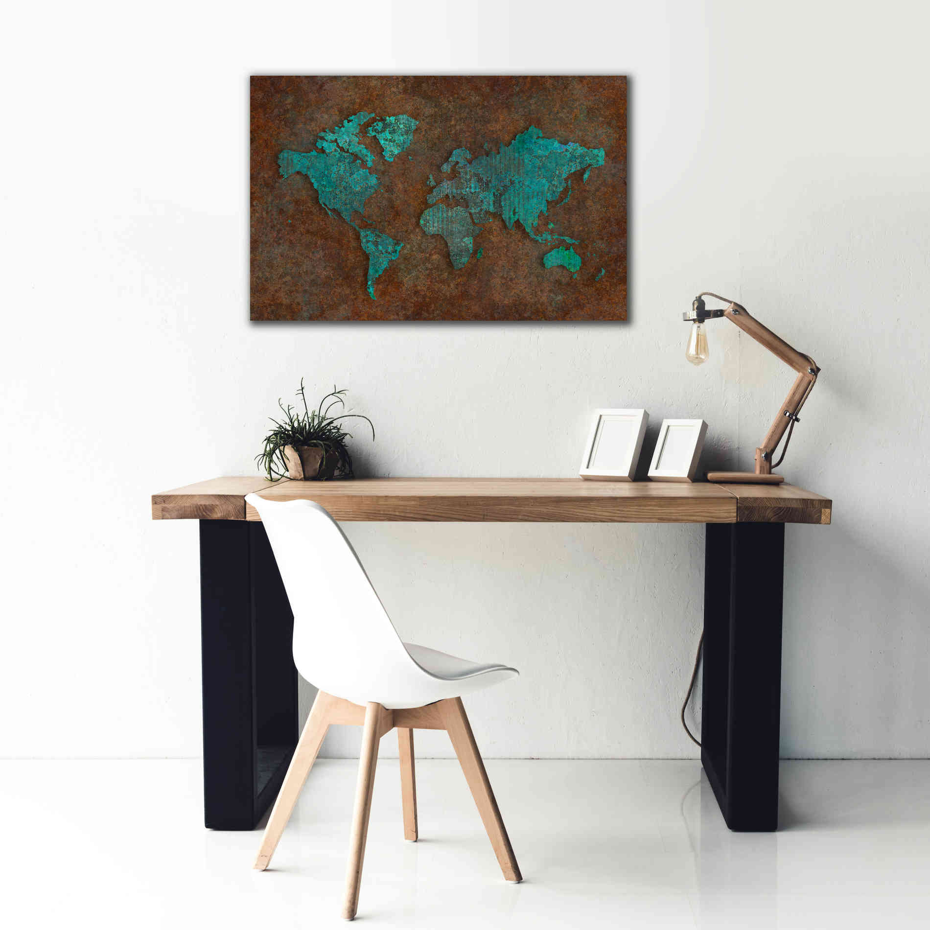 'Rusted World' by Andrea Haase, Giclee Canvas Wall Art,40 x 26