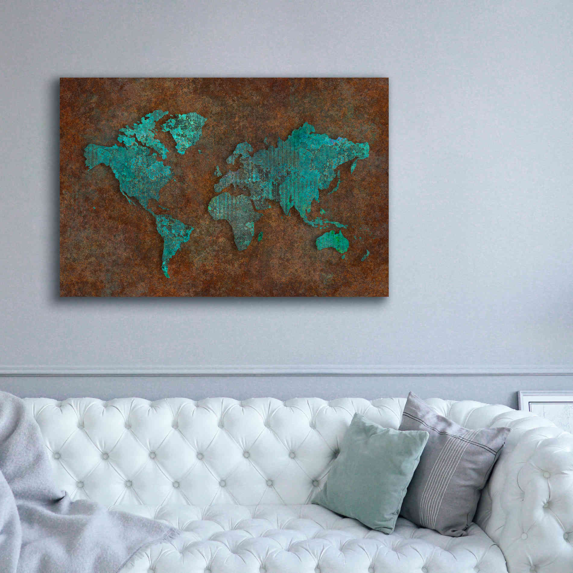 'Rusted World' by Andrea Haase, Giclee Canvas Wall Art,60 x 40