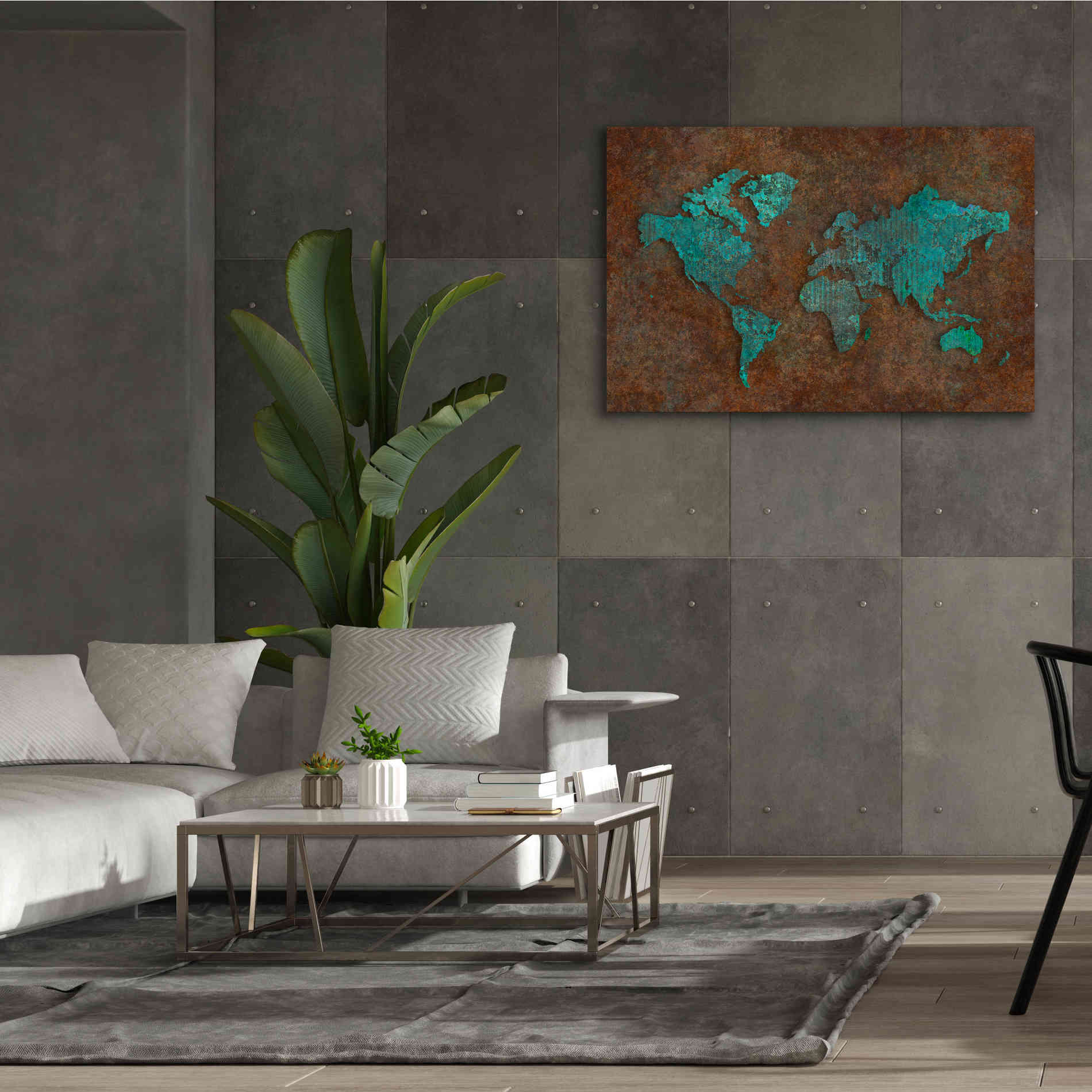 'Rusted World' by Andrea Haase, Giclee Canvas Wall Art,60 x 40