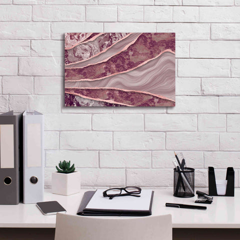 Image of 'Rose Quartz Marble And Stone' by Andrea Haase, Giclee Canvas Wall Art,18 x 12