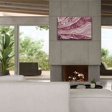 Image of 'Rose Quartz Marble And Stone' by Andrea Haase, Giclee Canvas Wall Art,40 x 26