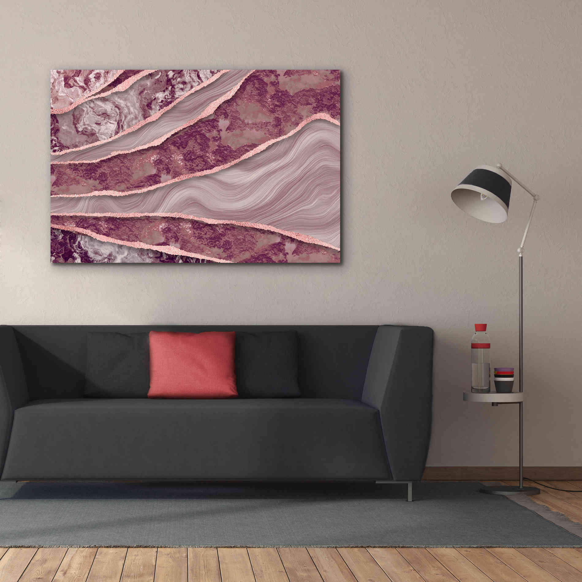 'Rose Quartz Marble And Stone' by Andrea Haase, Giclee Canvas Wall Art,60 x 40