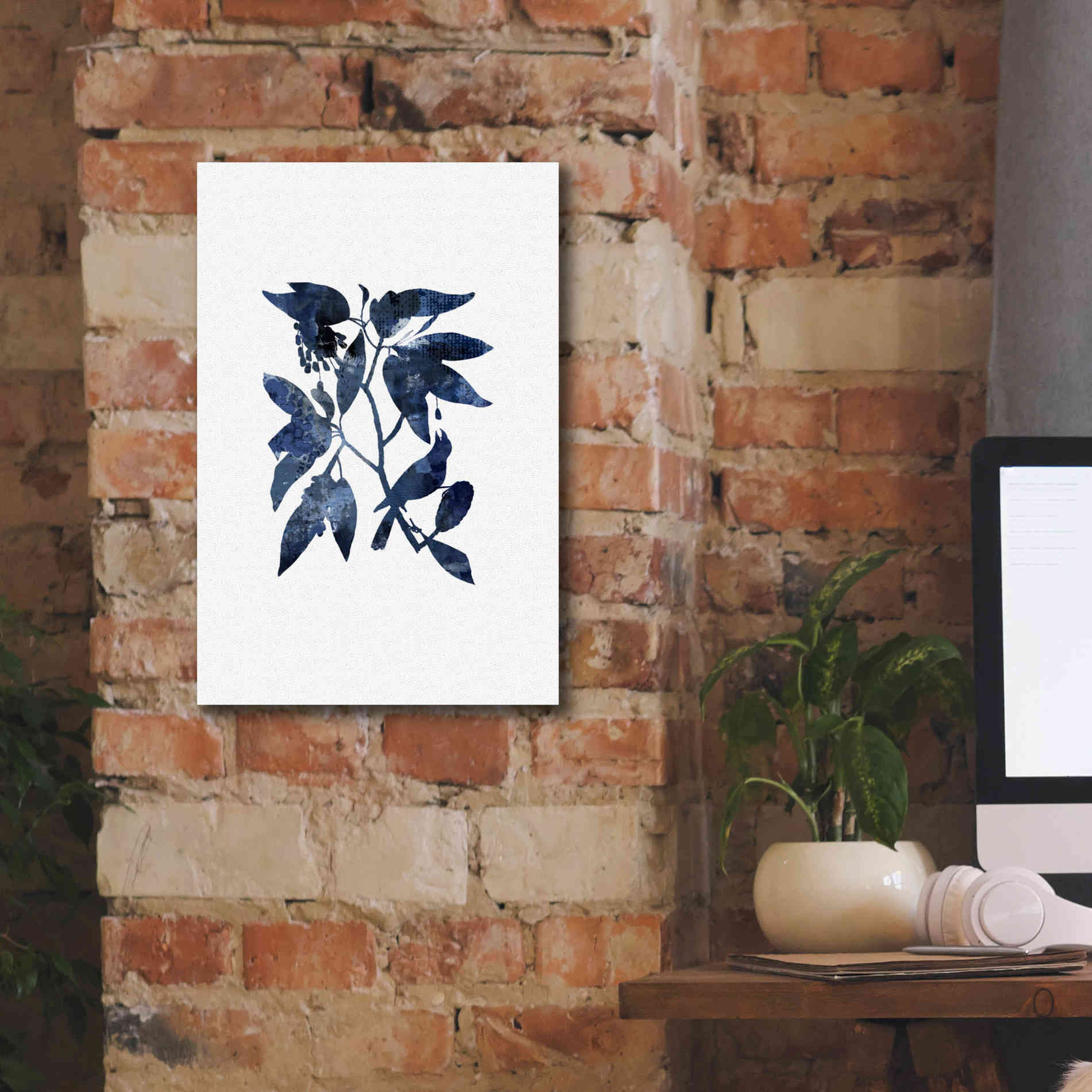 'Blue Night Bird' by Andrea Haase, Giclee Canvas Wall Art,12 x 18