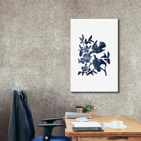 Image of 'Midnight Bluebirds' by Andrea Haase, Giclee Canvas Wall Art,26 x 40