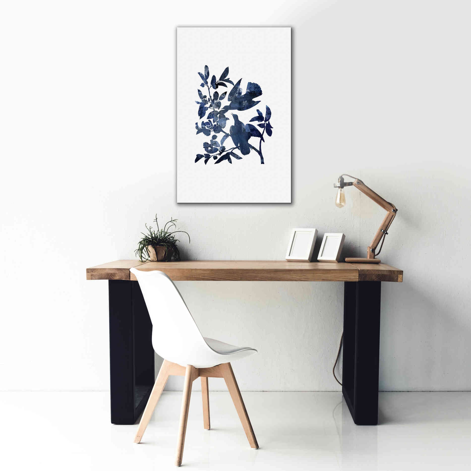 'Midnight Bluebirds' by Andrea Haase, Giclee Canvas Wall Art,26 x 40