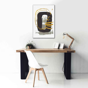 'Gold Meets Neutrals V' by Andrea Haase, Giclee Canvas Wall Art,26 x 40