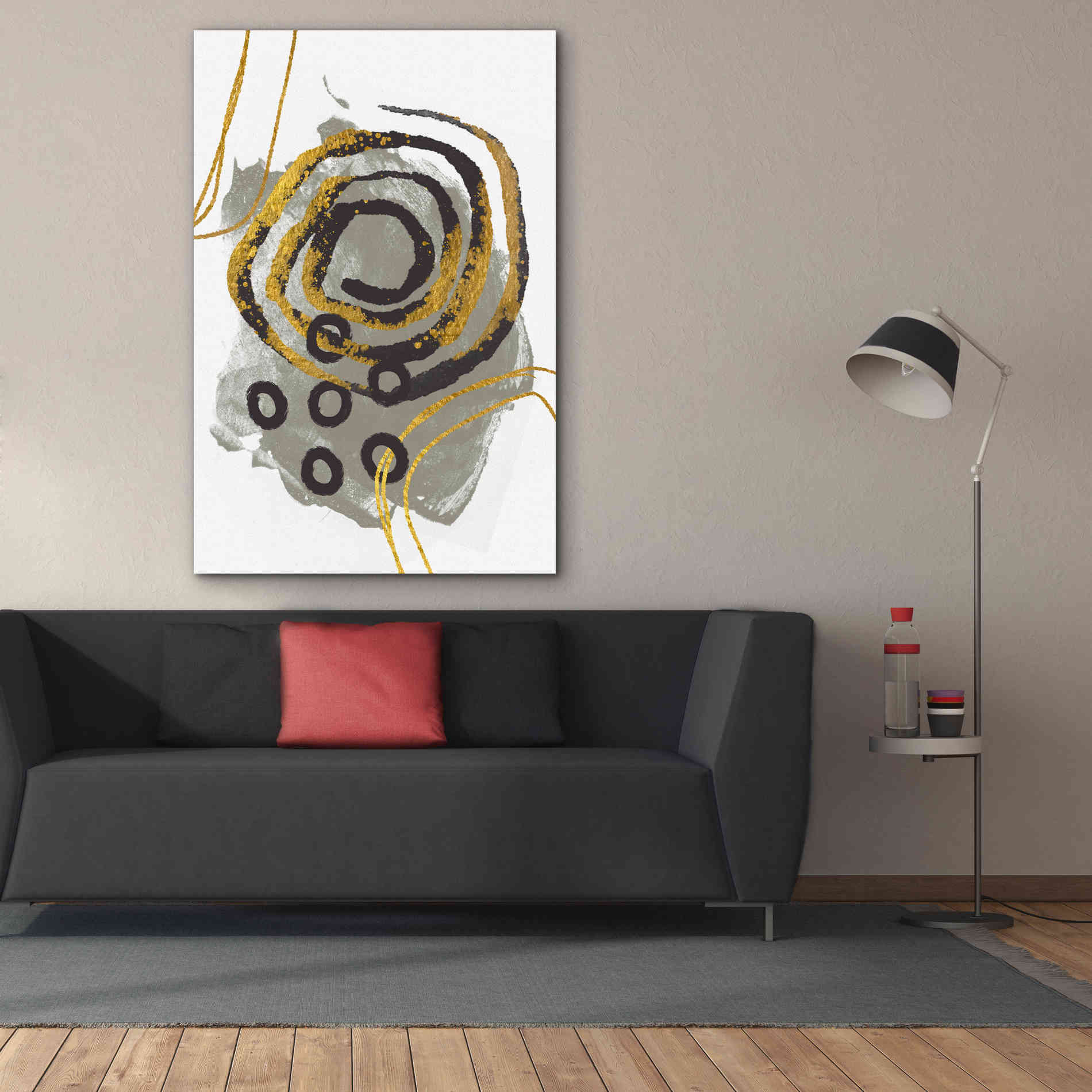 'Gold Meets Neutrals VI' by Andrea Haase, Giclee Canvas Wall Art,40 x 60